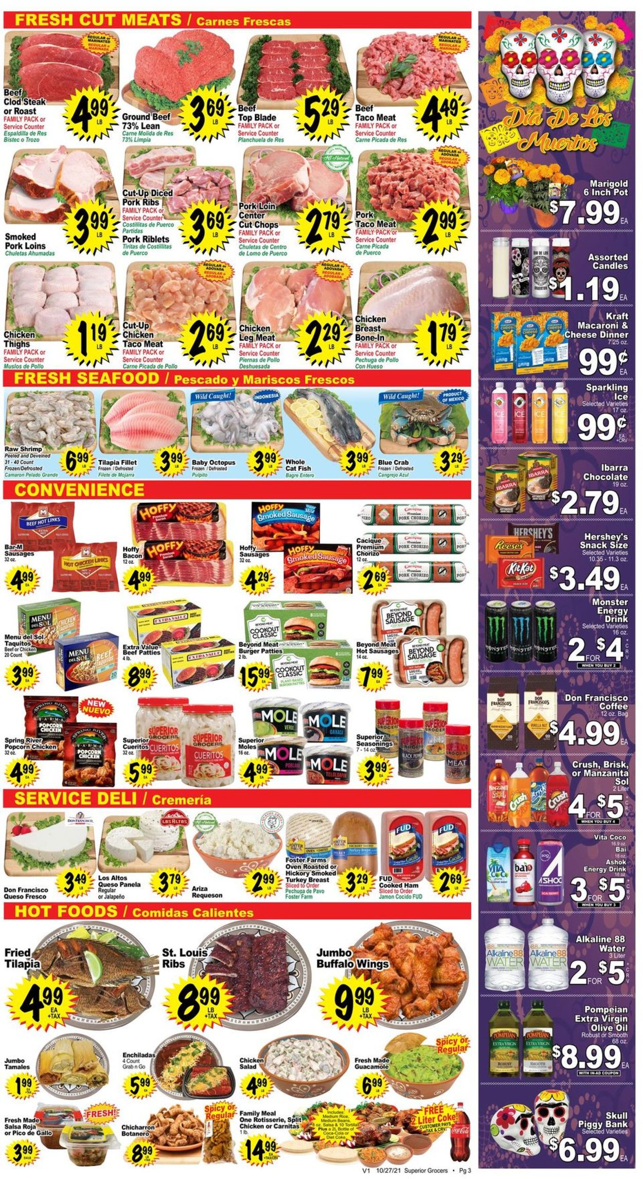 Catalogue Superior Grocers HALLOWEEN 2021 from 10/27/2021