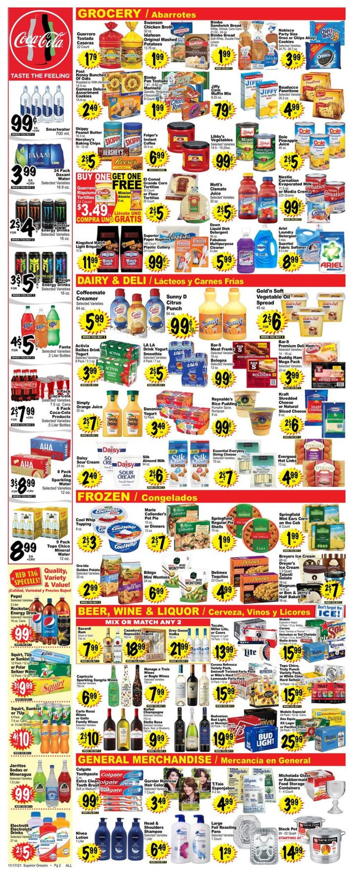 Catalogue Superior Grocers HOLIDAY 2021 from 11/17/2021