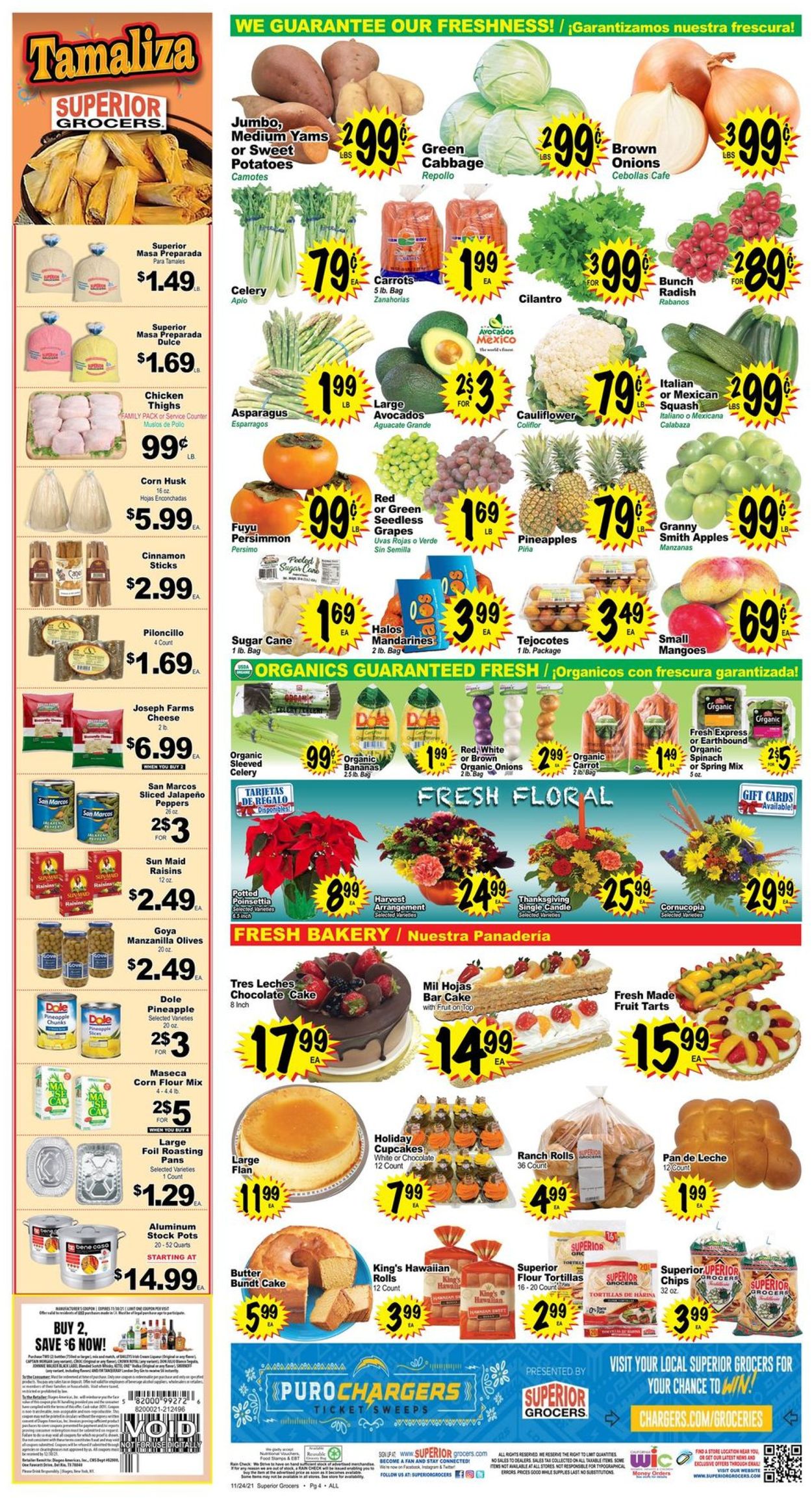 Catalogue Superior Grocers HOLIDAY 2021 from 11/24/2021