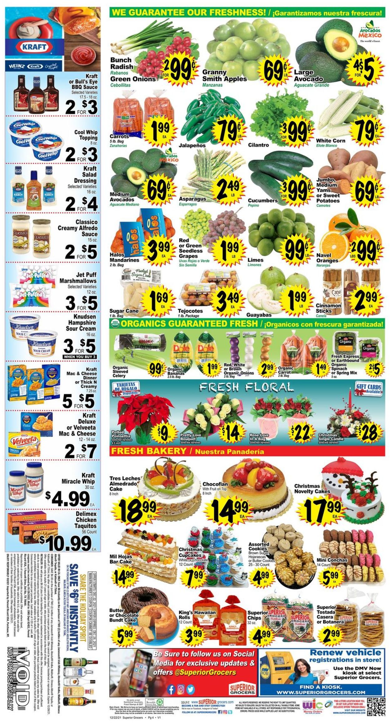 Catalogue Superior Grocers CHRISTMAS 2021 from 12/22/2021