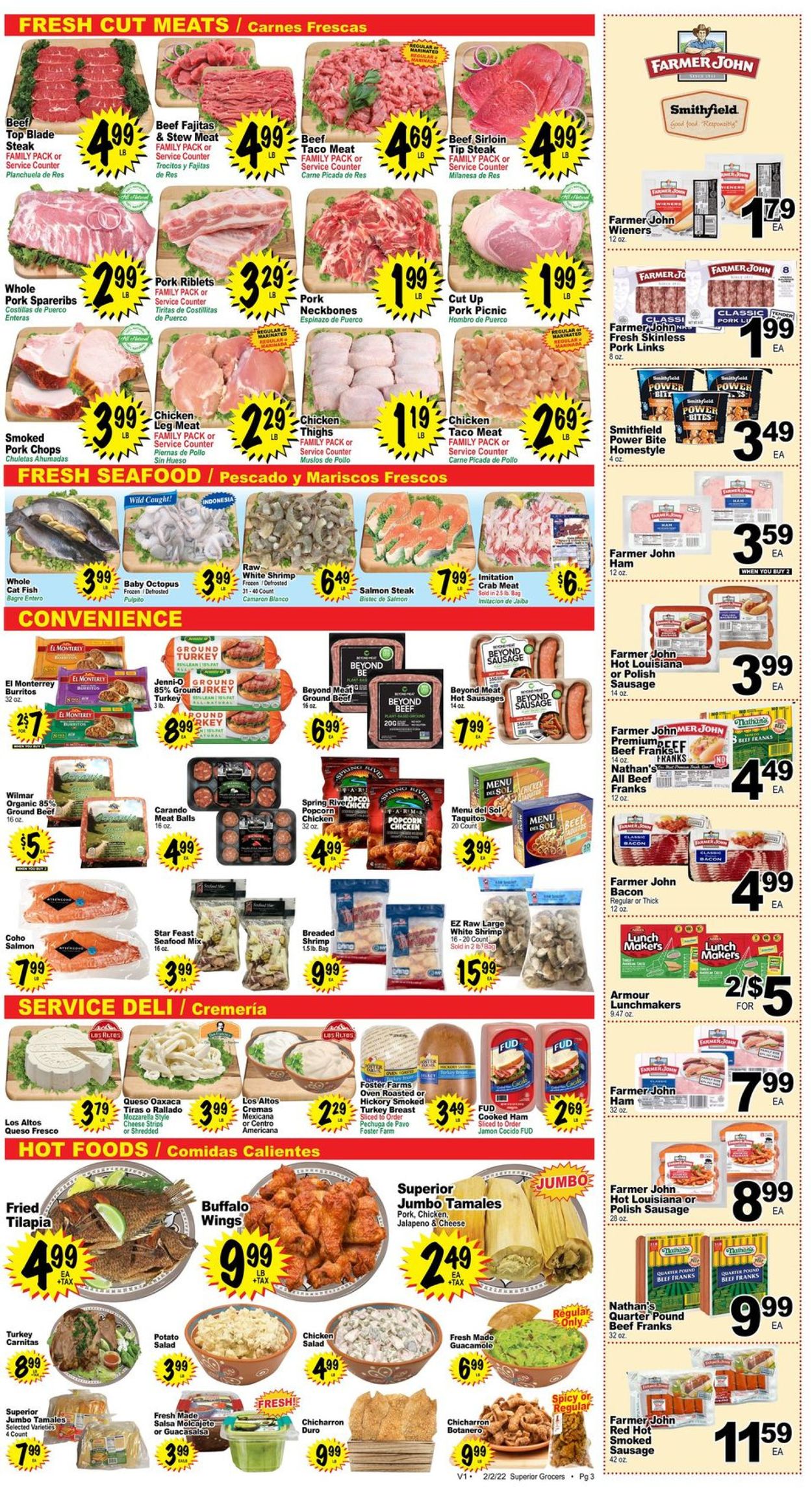 Catalogue Superior Grocers from 02/02/2022