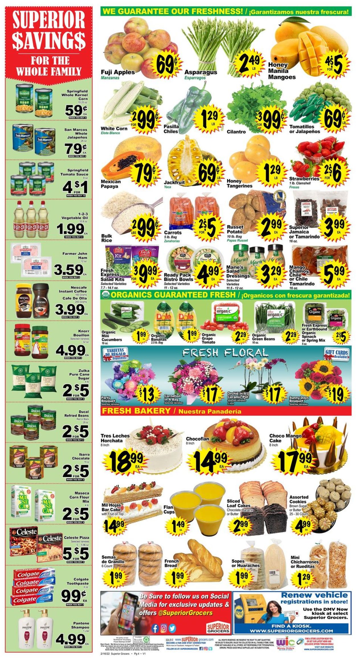 Catalogue Superior Grocers from 02/16/2022
