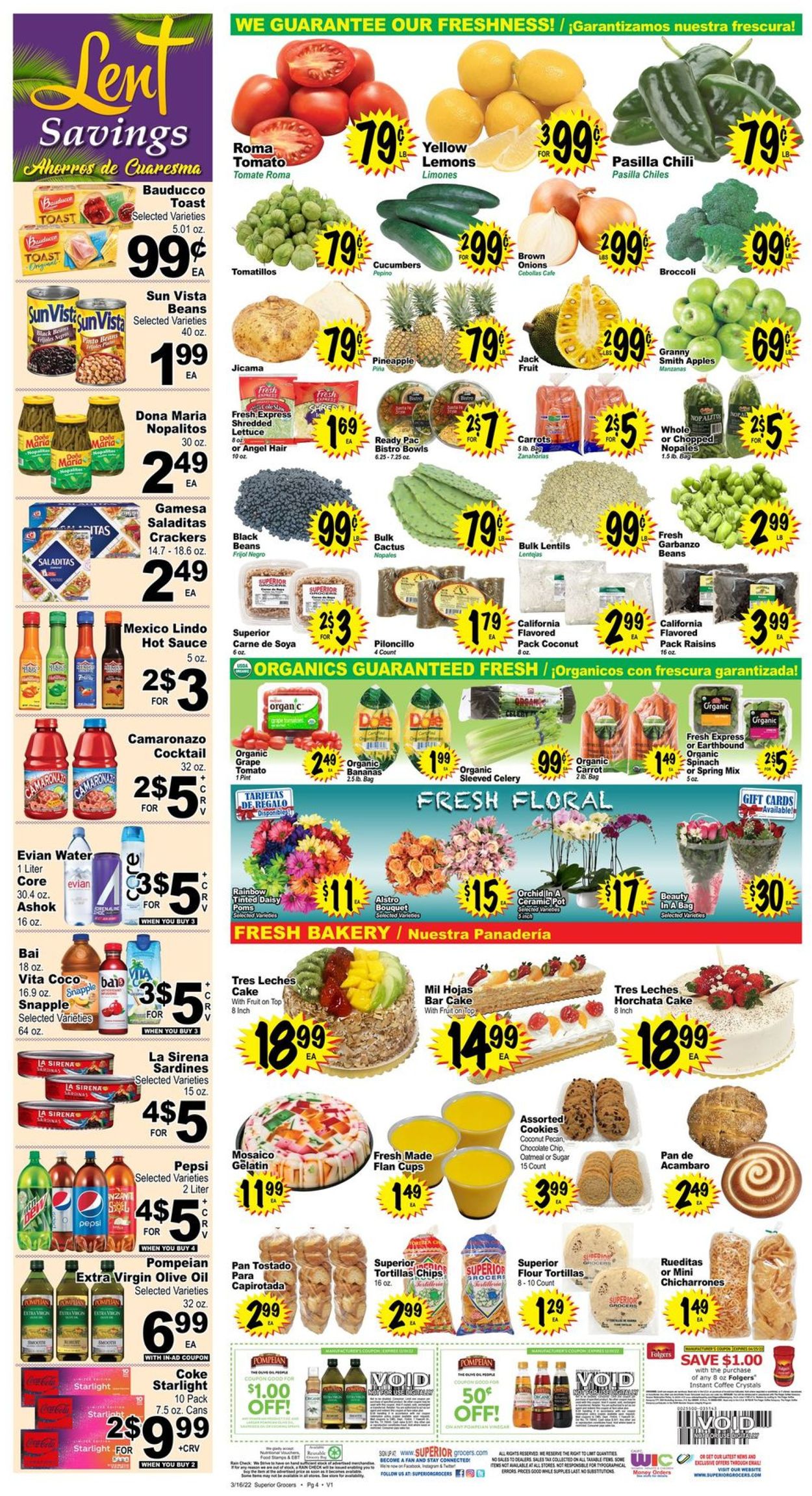 Catalogue Superior Grocers from 03/16/2022