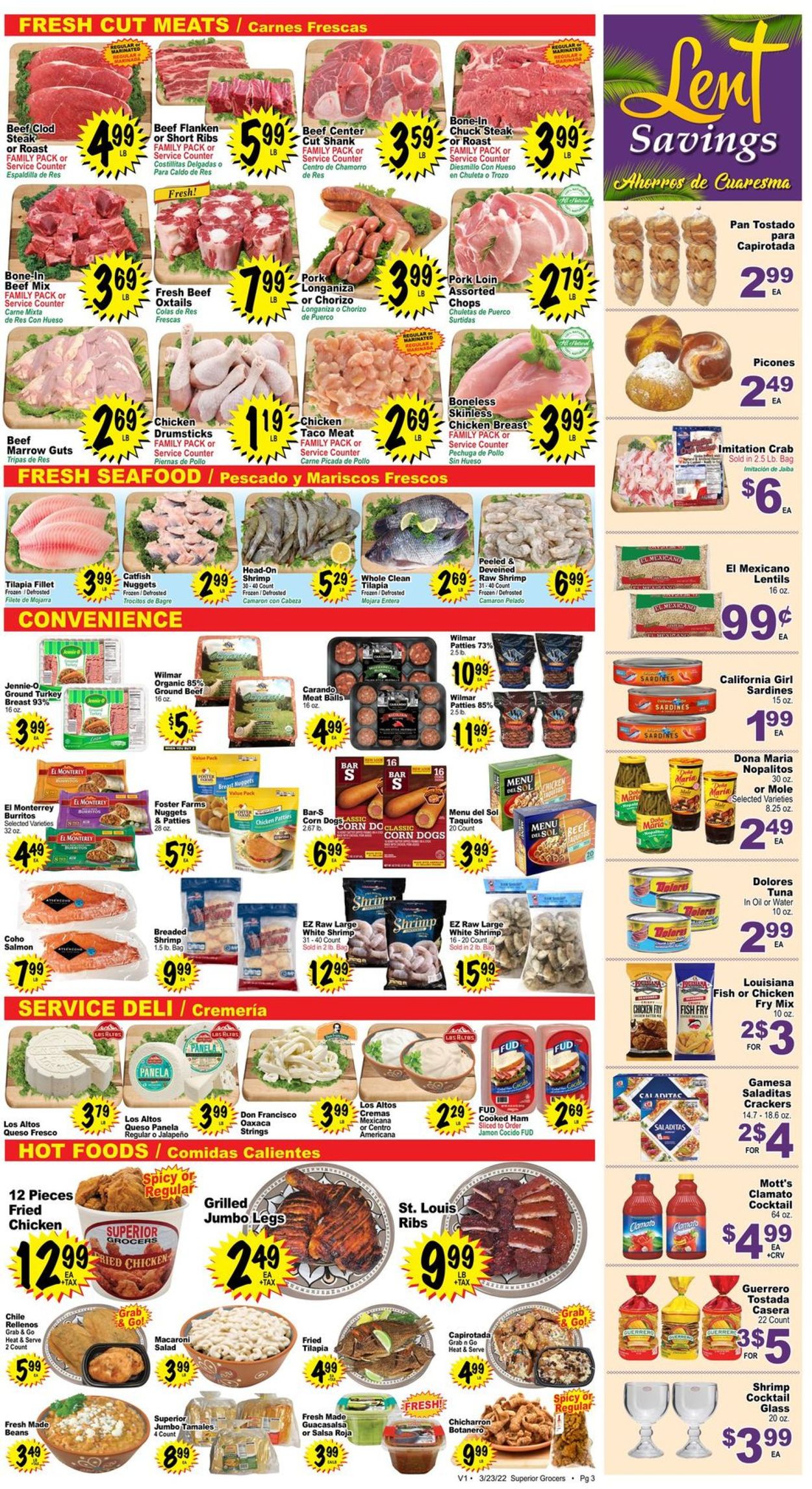 Catalogue Superior Grocers from 03/23/2022