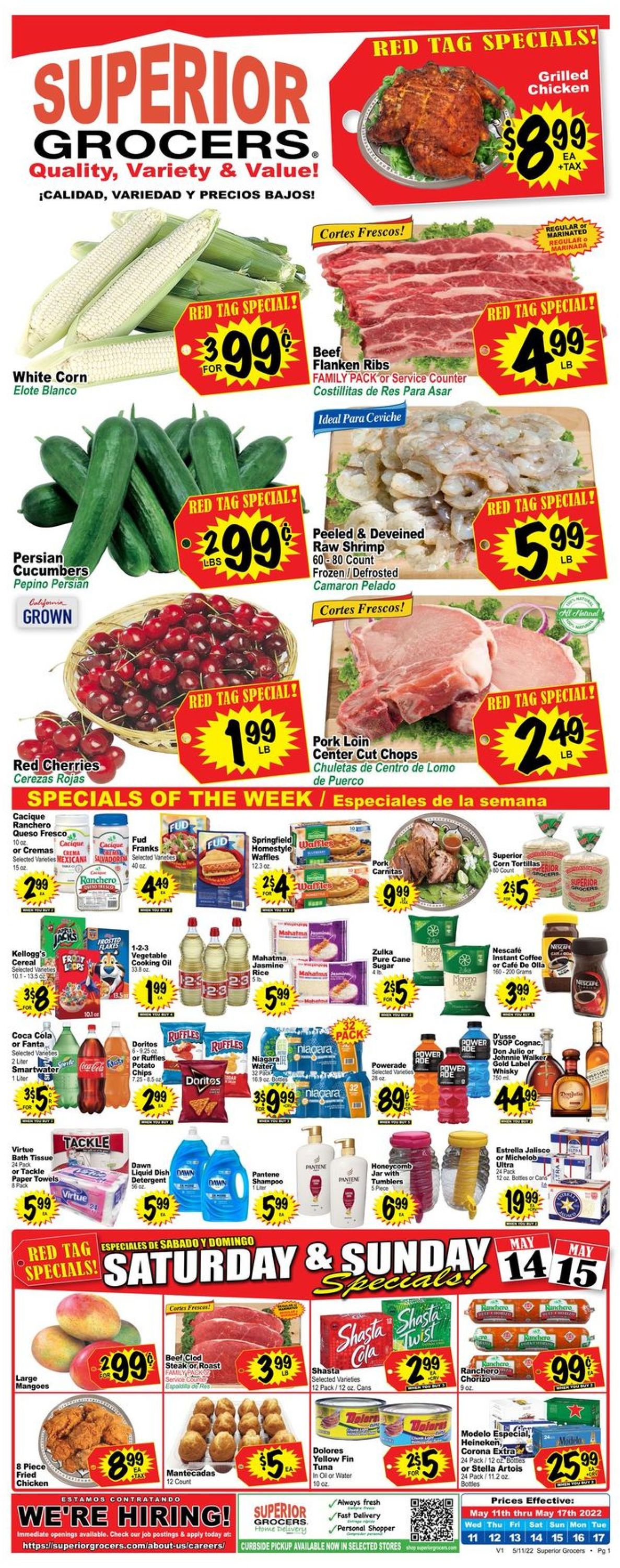 Catalogue Superior Grocers from 05/11/2022