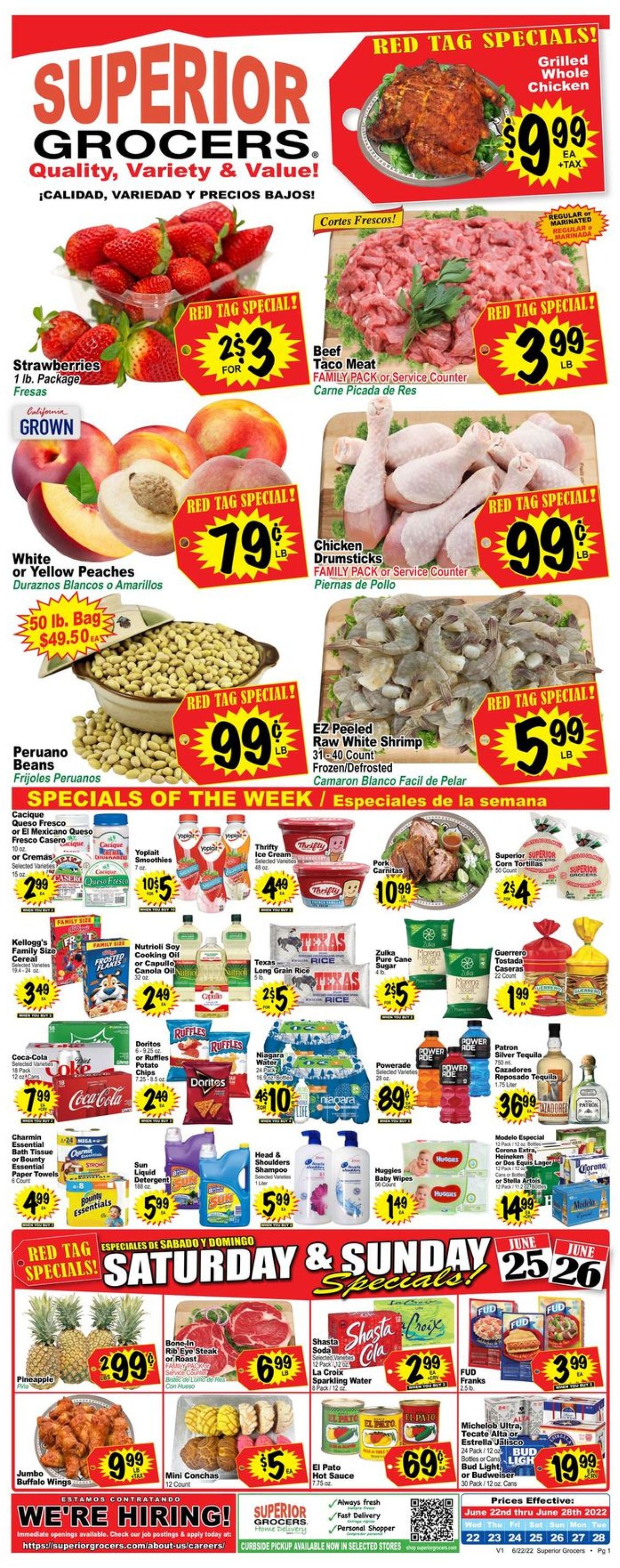 Catalogue Superior Grocers from 06/22/2022