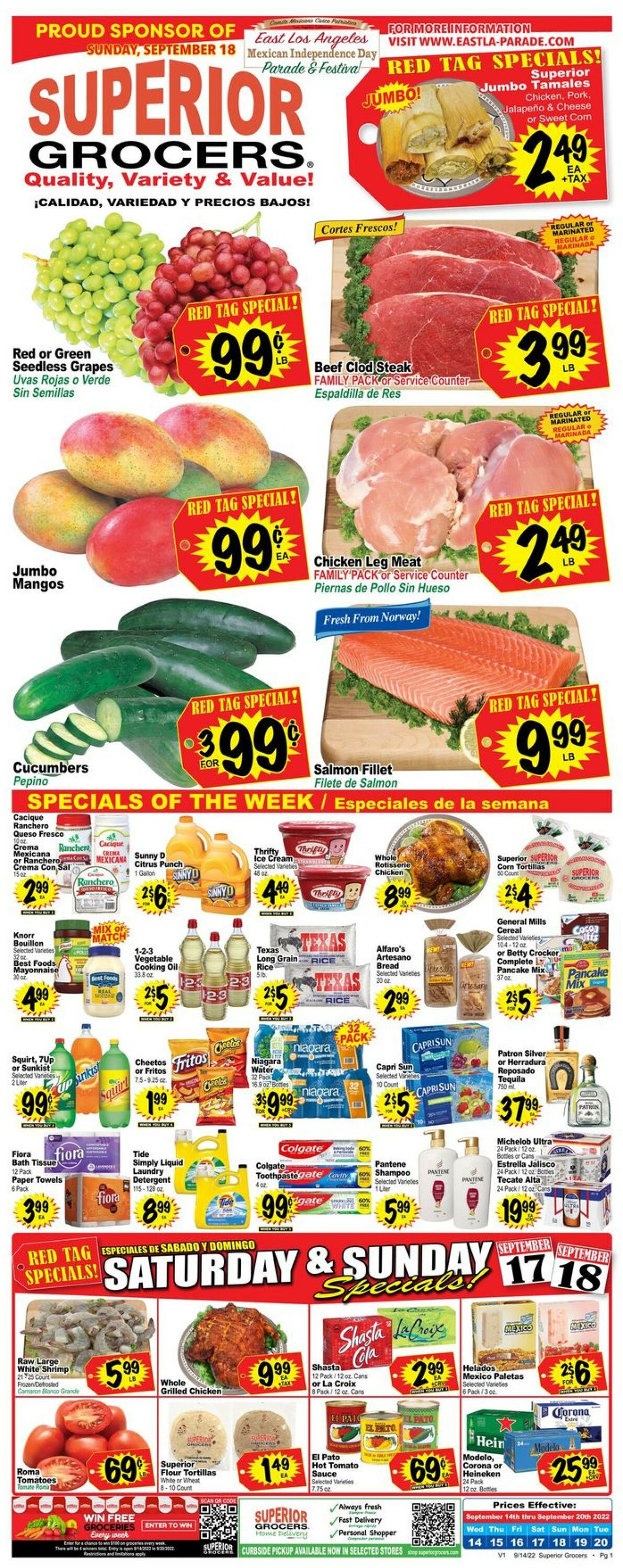Catalogue Superior Grocers from 09/14/2022
