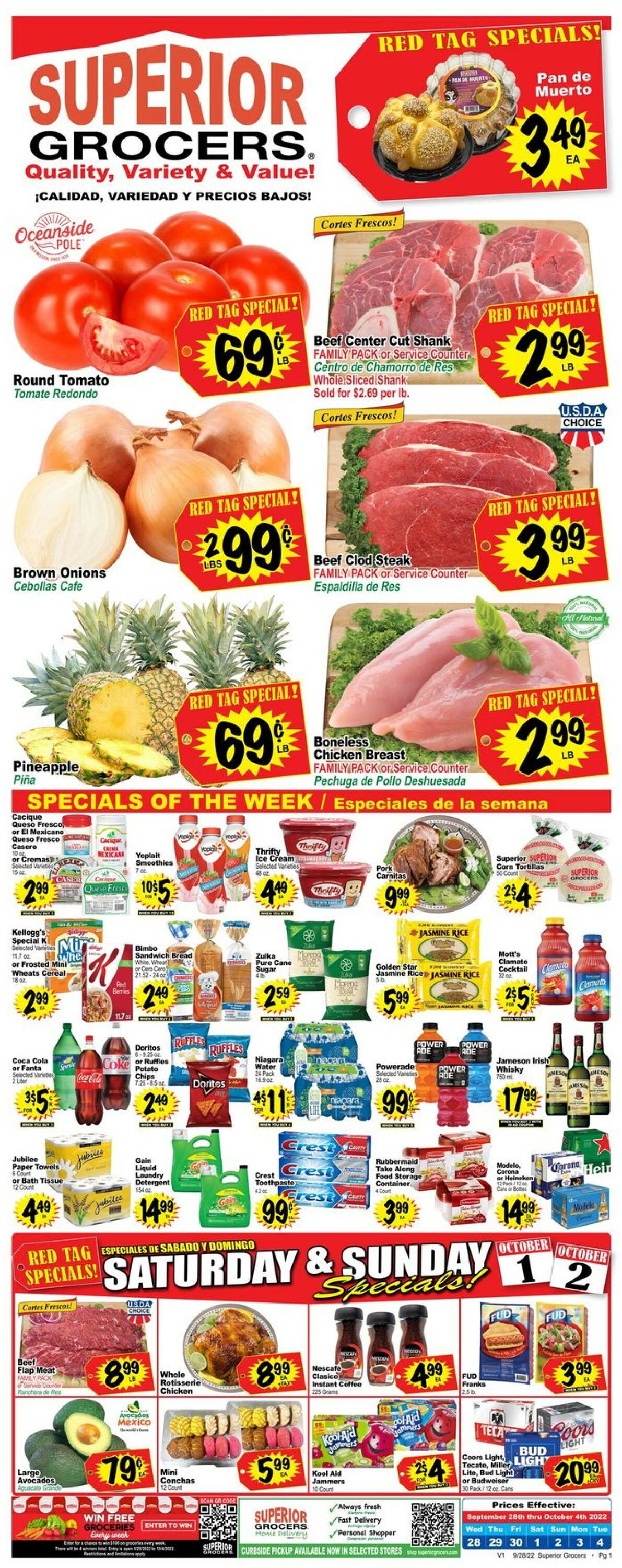 Catalogue Superior Grocers from 09/28/2022