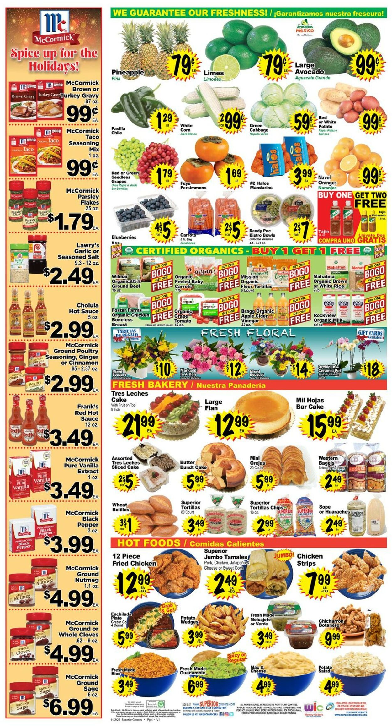 Catalogue Superior Grocers from 11/02/2022