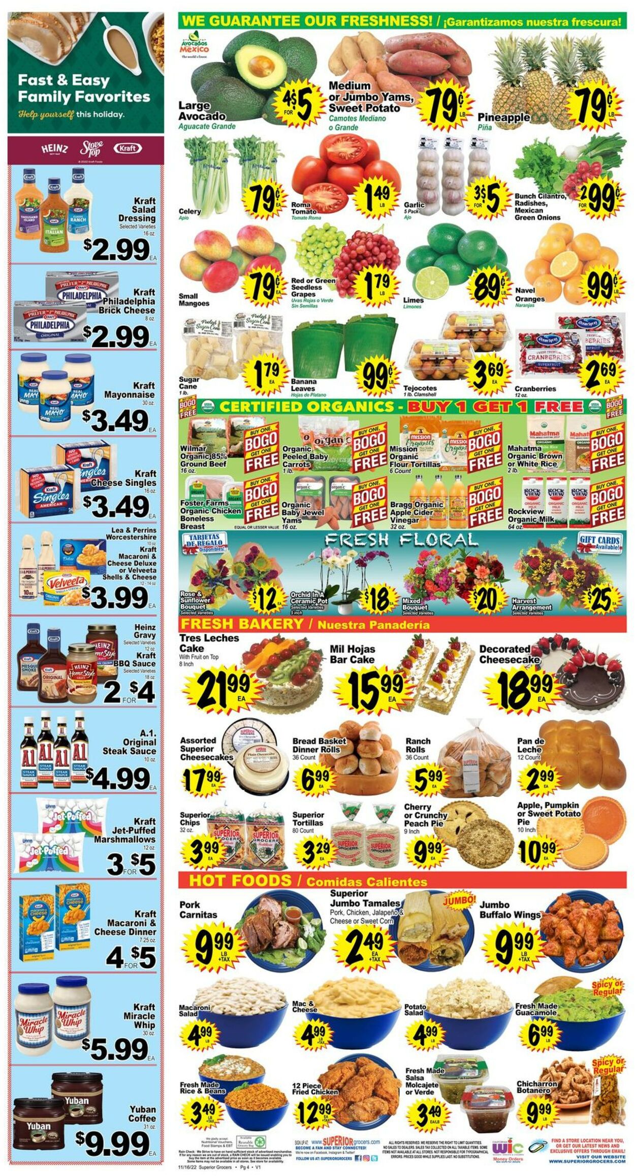 Catalogue Superior Grocers from 11/16/2022