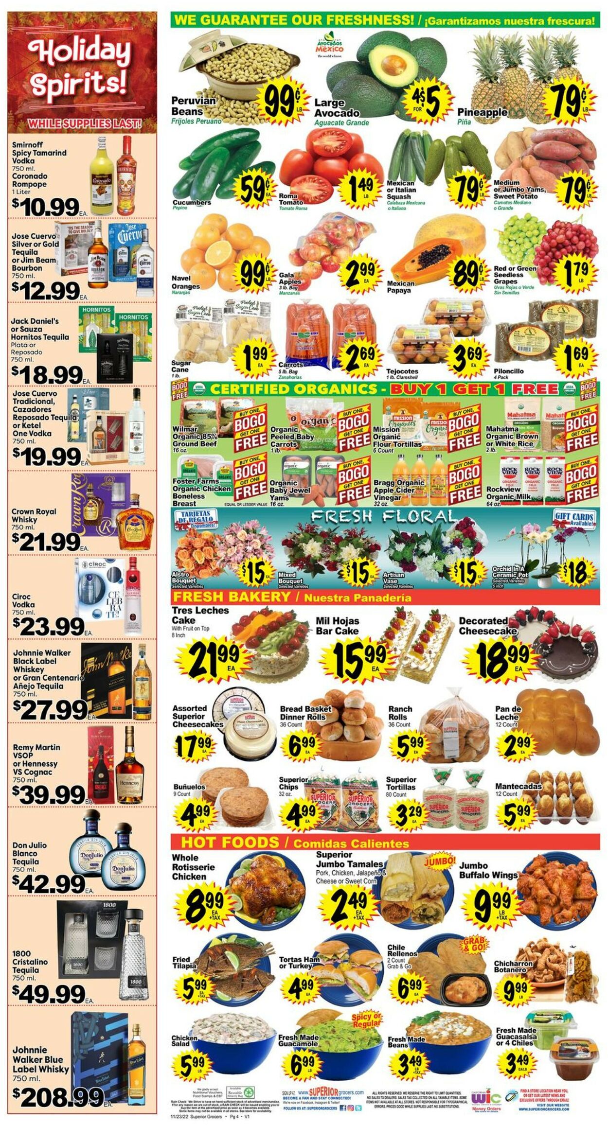 Catalogue Superior Grocers from 11/23/2022