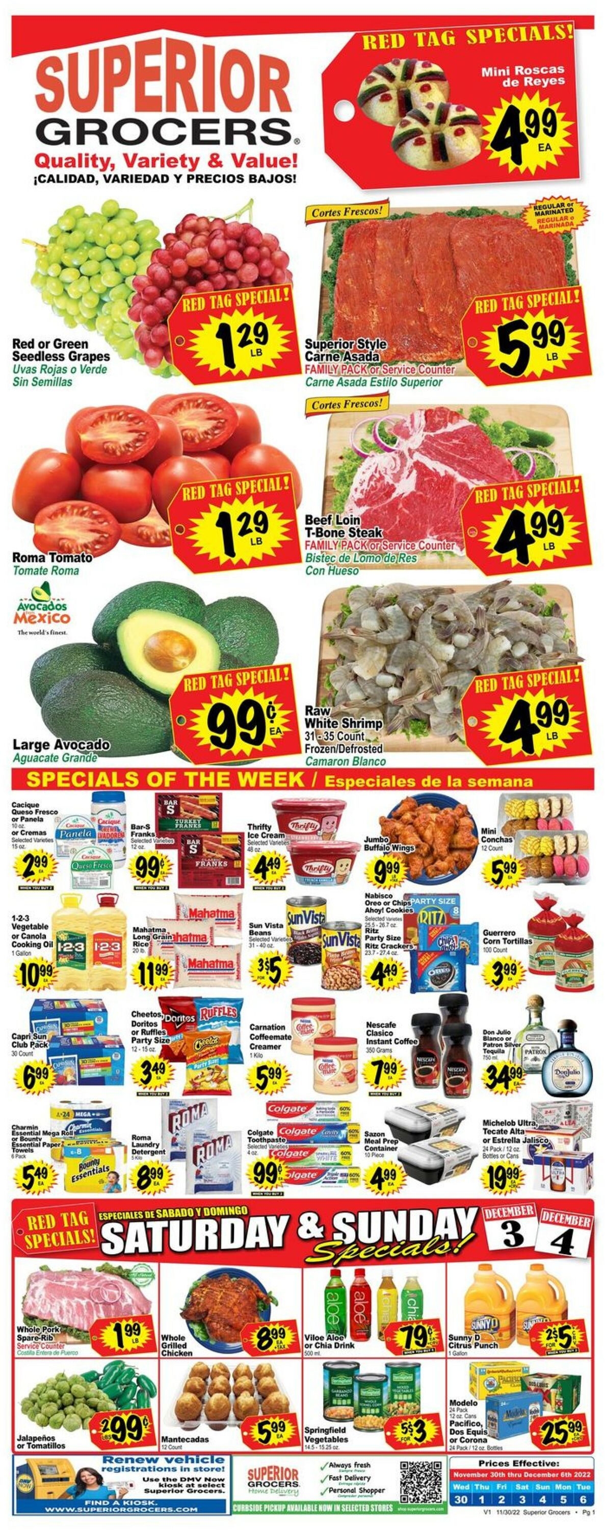 Catalogue Superior Grocers from 11/30/2022