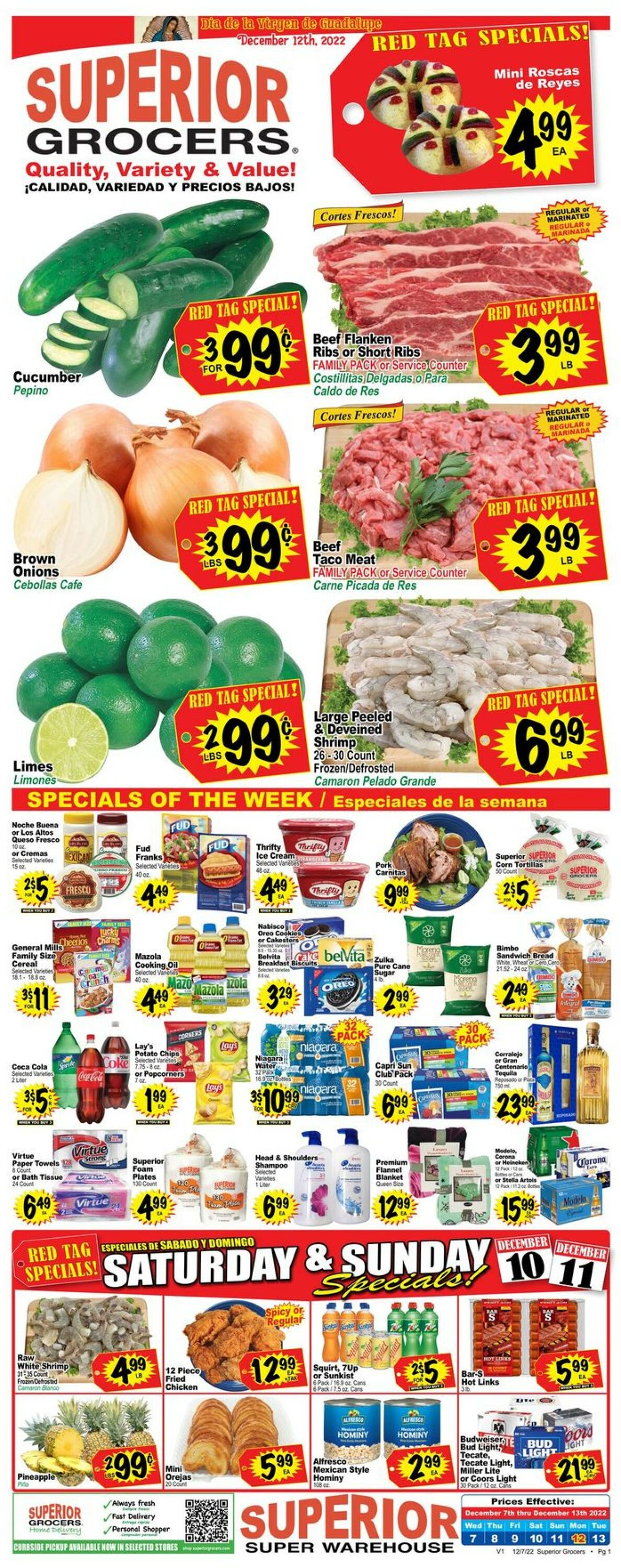 Catalogue Superior Grocers from 12/07/2022