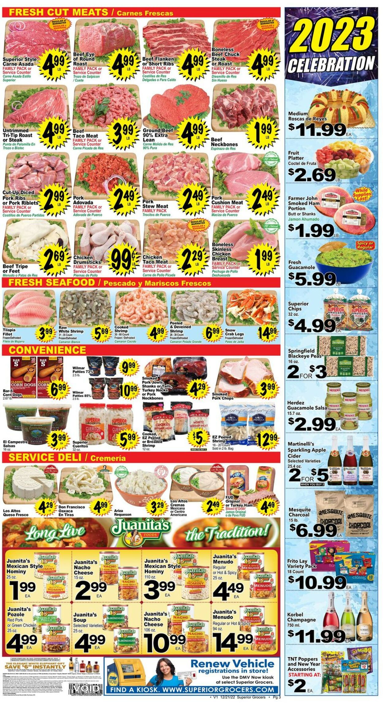 Catalogue Superior Grocers from 12/28/2022