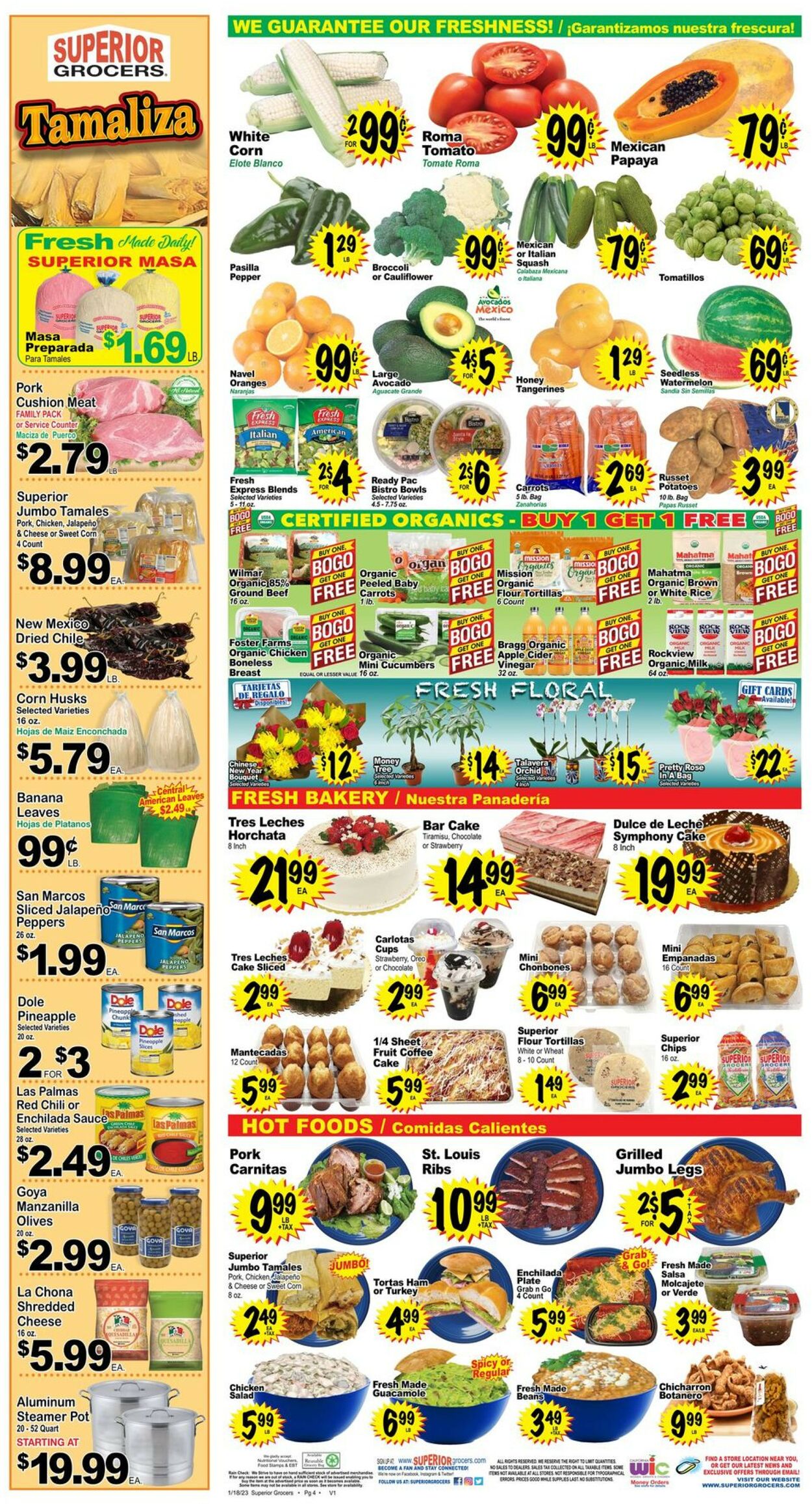 Catalogue Superior Grocers from 01/18/2023