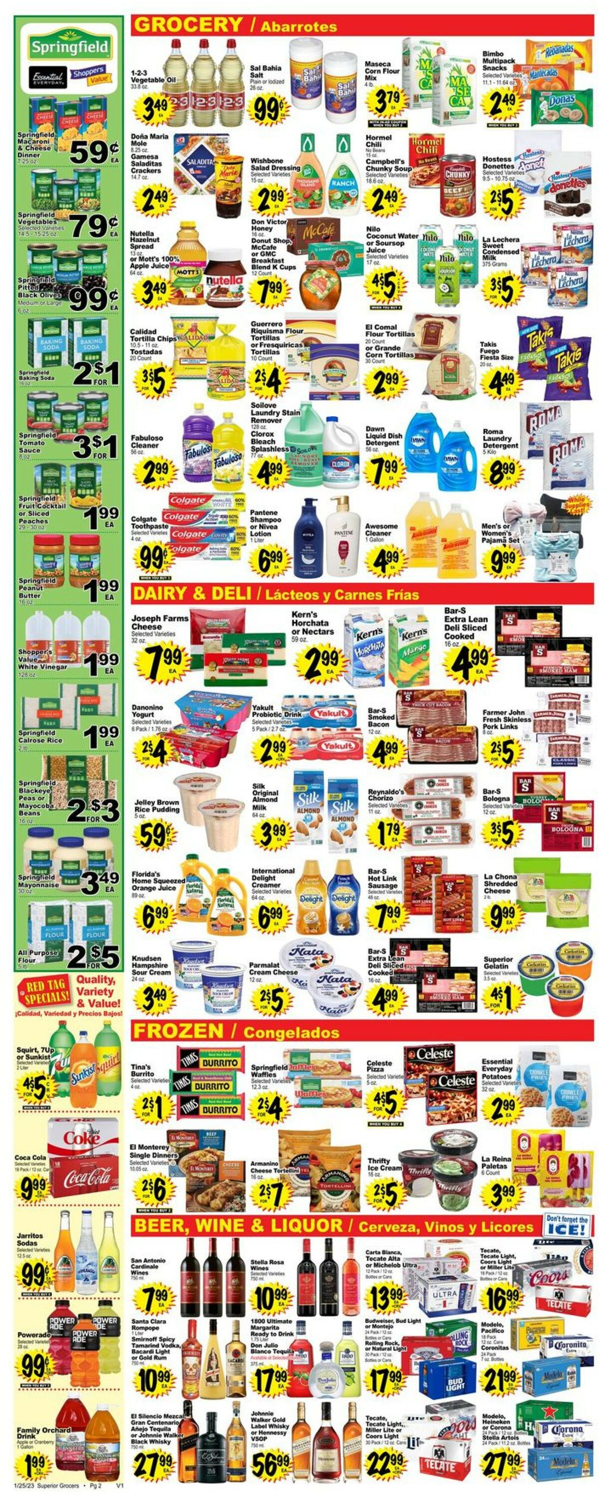 Catalogue Superior Grocers from 01/25/2023