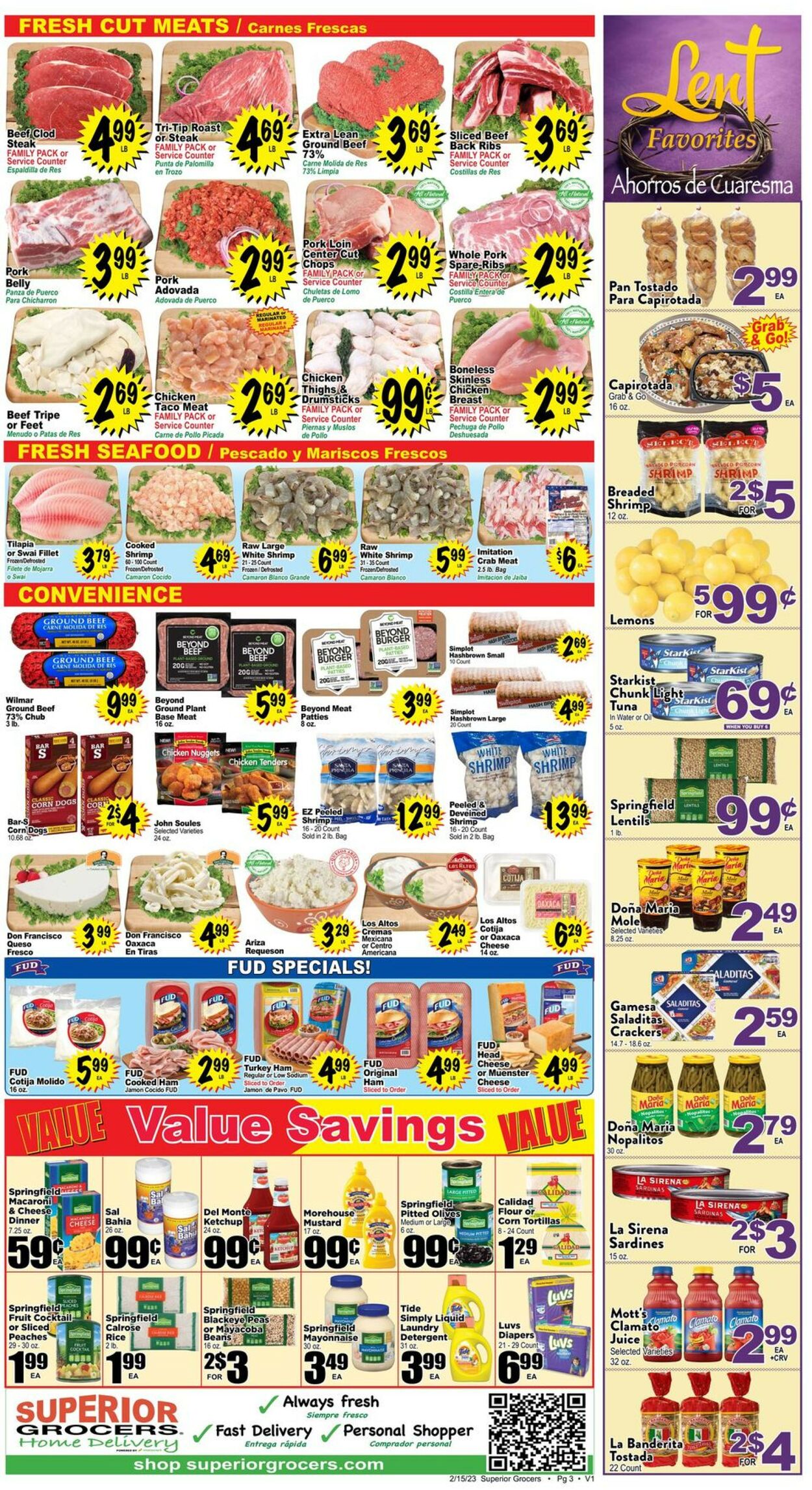 Catalogue Superior Grocers from 02/15/2023