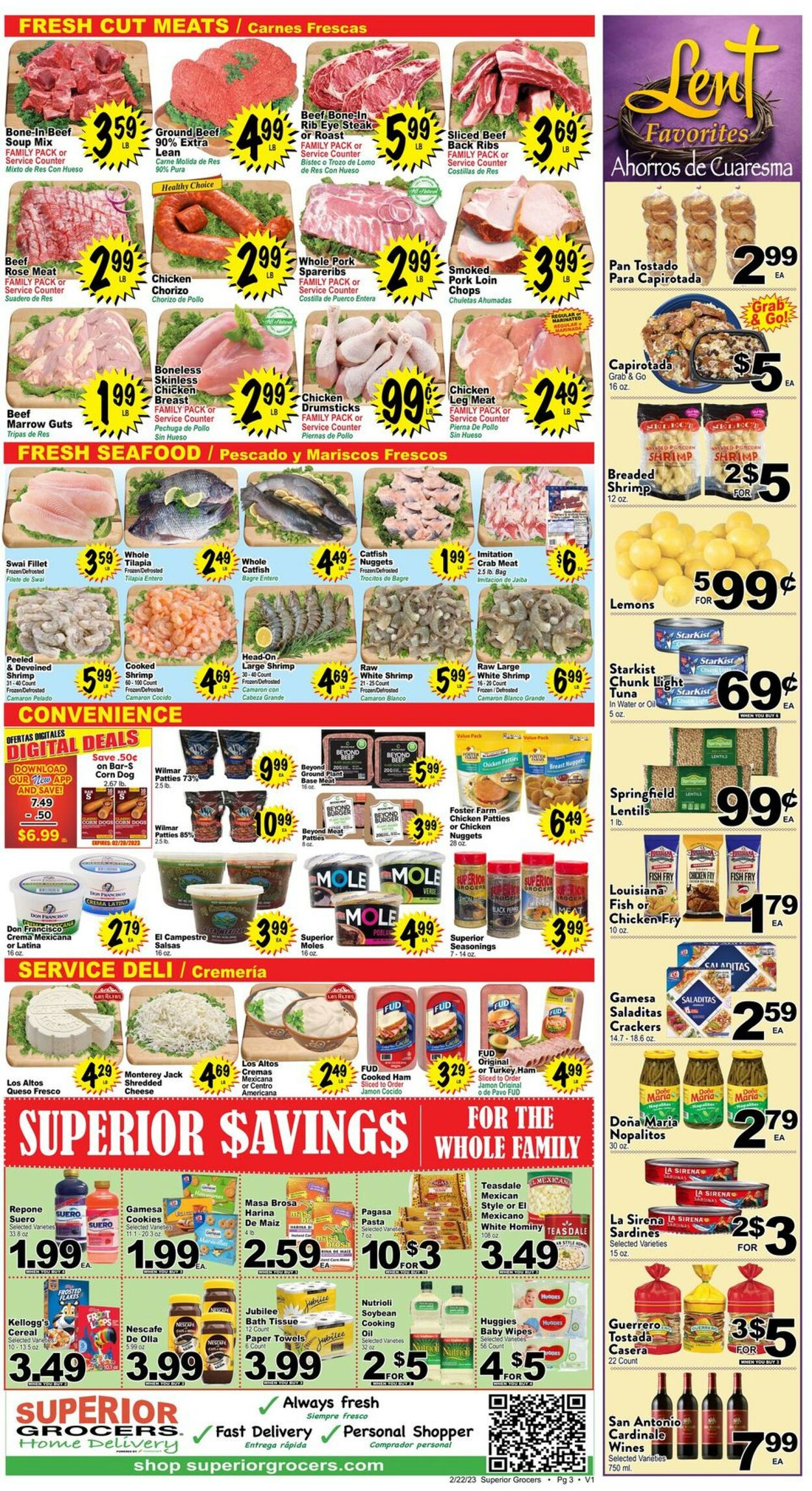 Catalogue Superior Grocers from 02/22/2023
