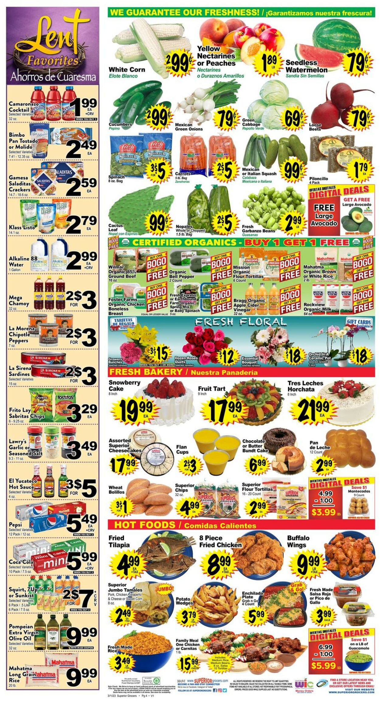 Catalogue Superior Grocers from 03/01/2023