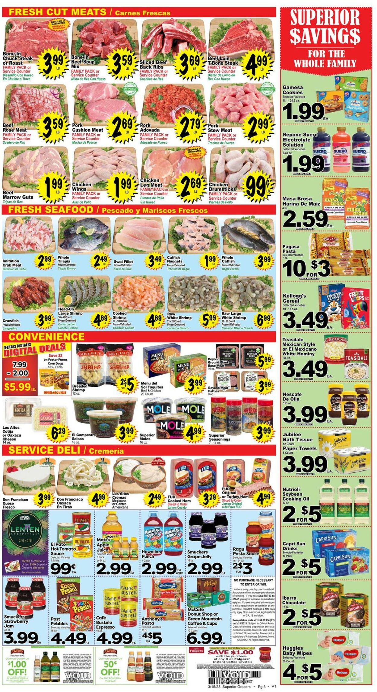 Catalogue Superior Grocers from 03/15/2023