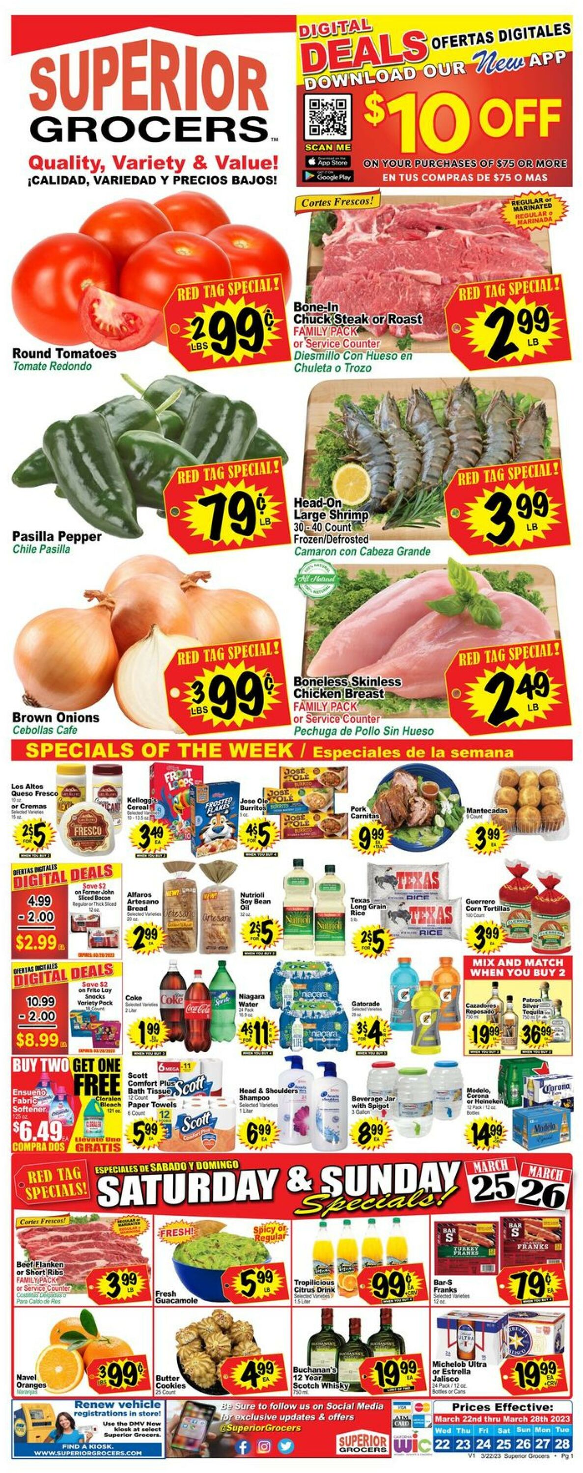 Catalogue Superior Grocers from 03/22/2023