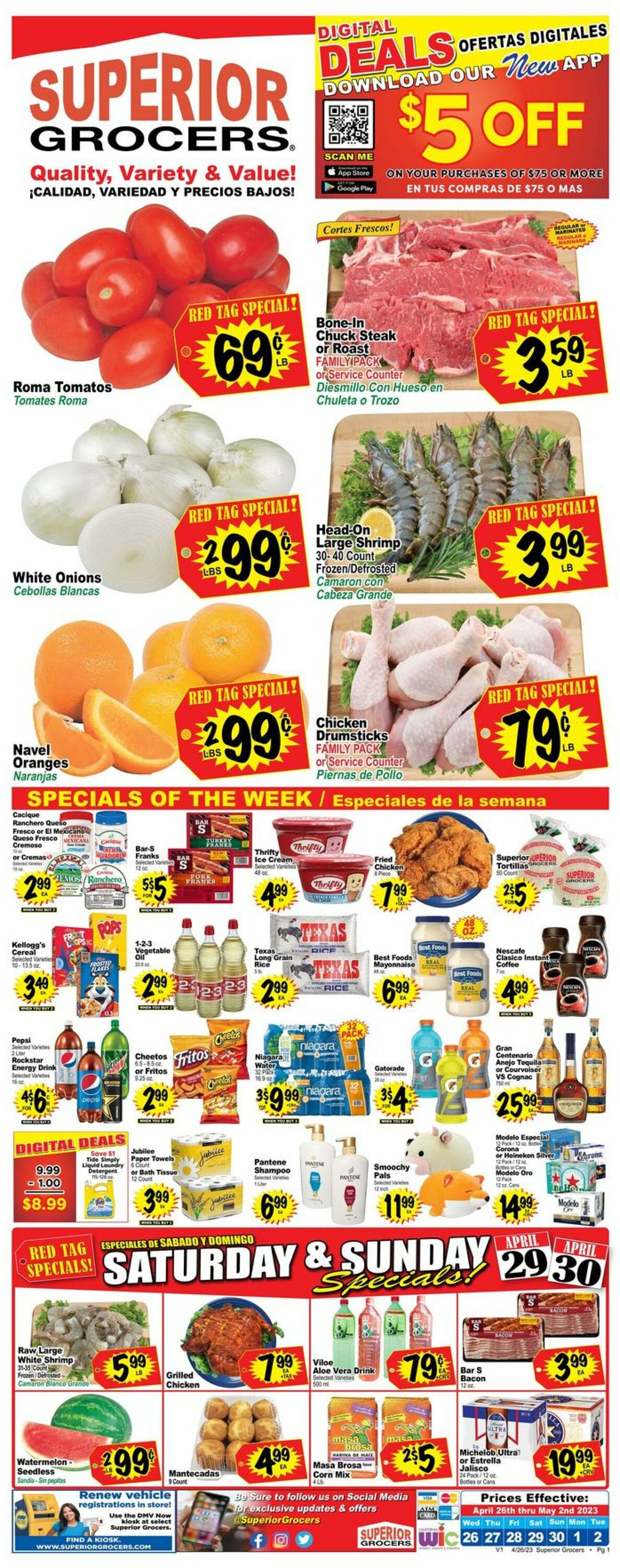 Catalogue Superior Grocers from 04/26/2023