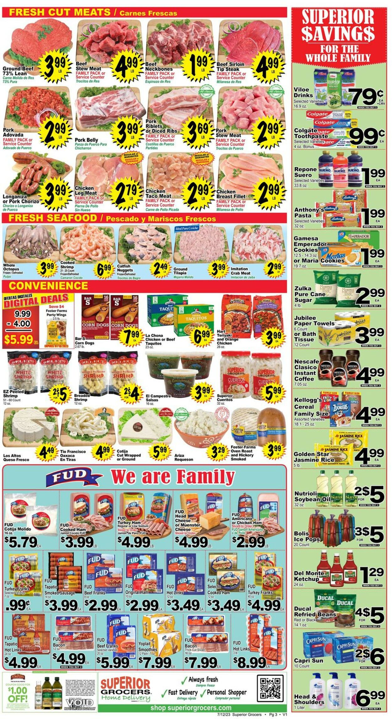 Catalogue Superior Grocers from 07/12/2023