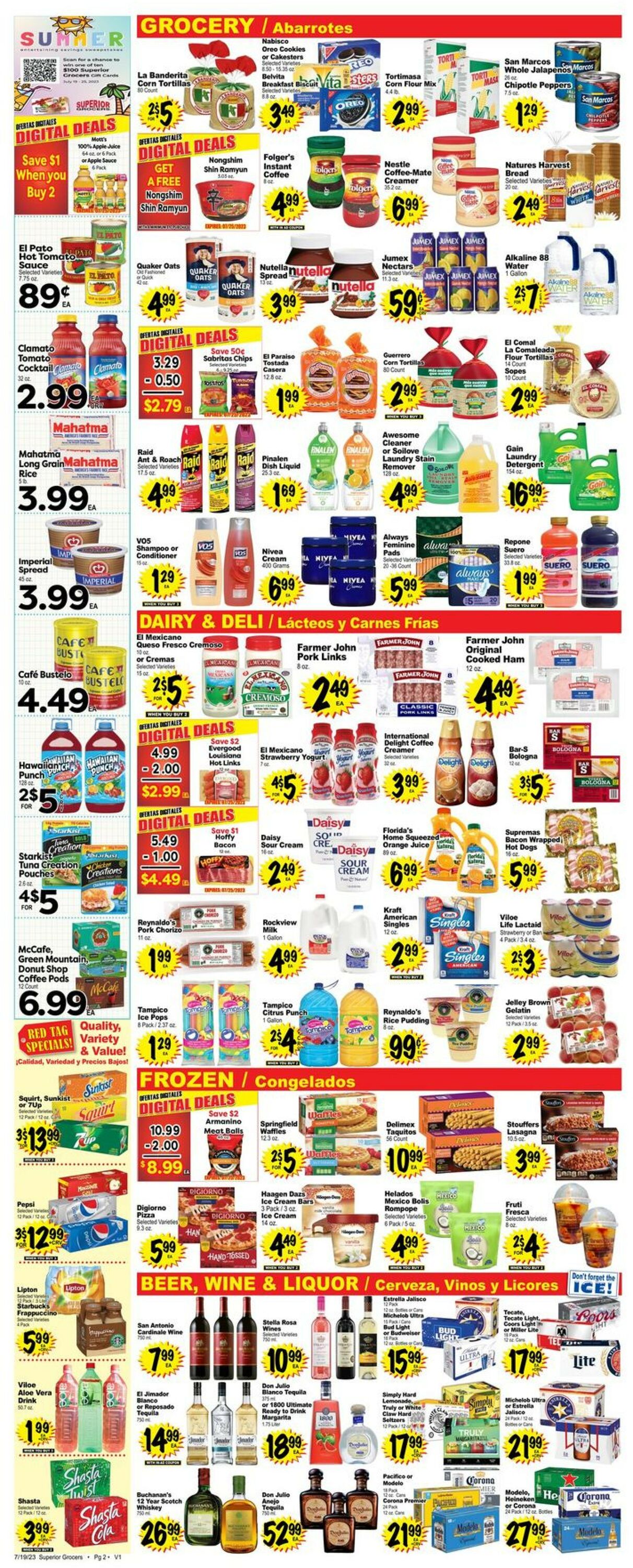 Catalogue Superior Grocers from 07/19/2023
