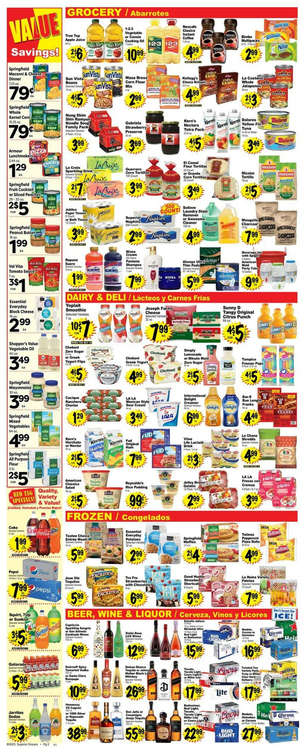 Catalogue Superior Grocers from 08/09/2023