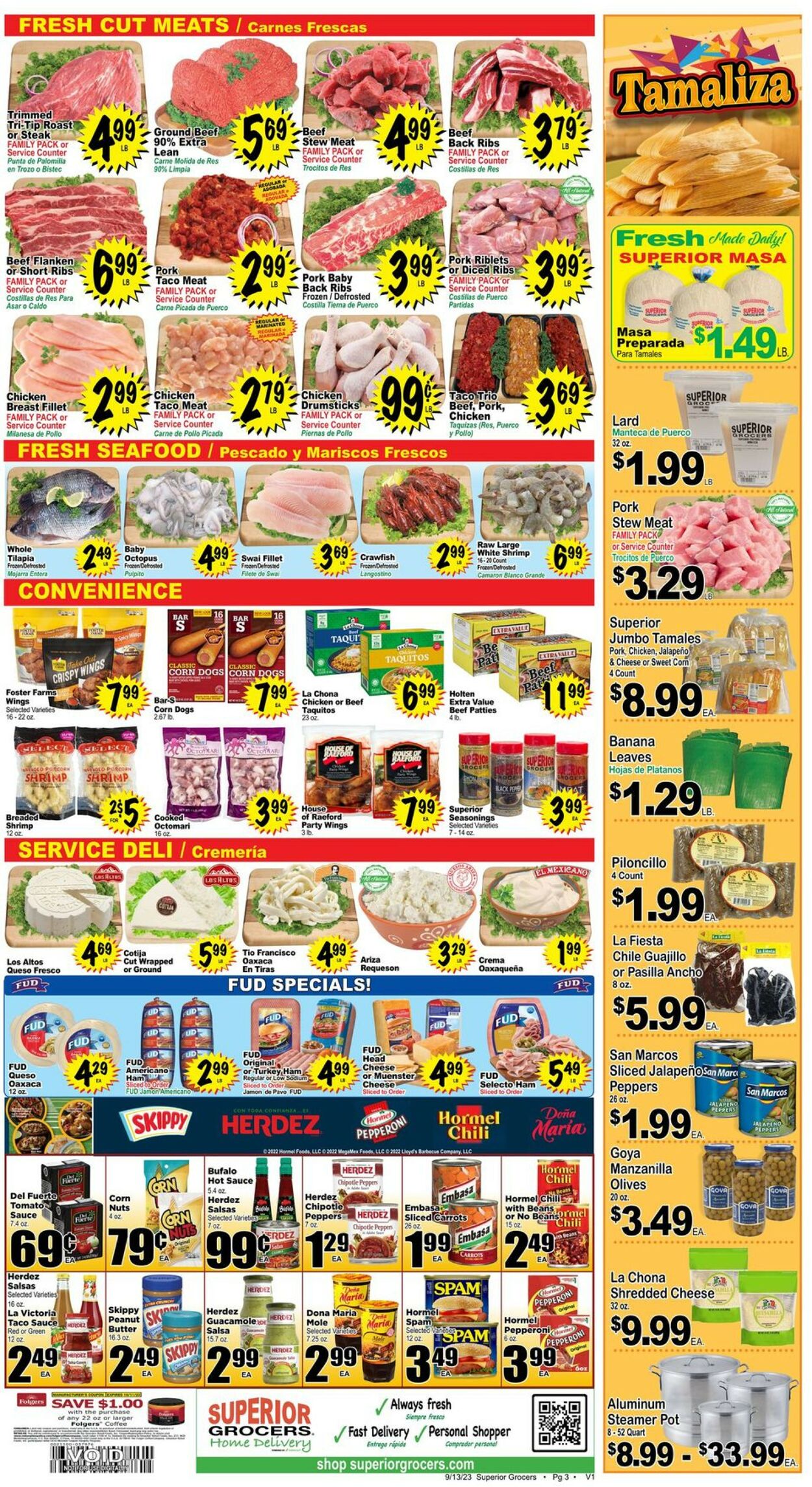 Catalogue Superior Grocers from 09/13/2023