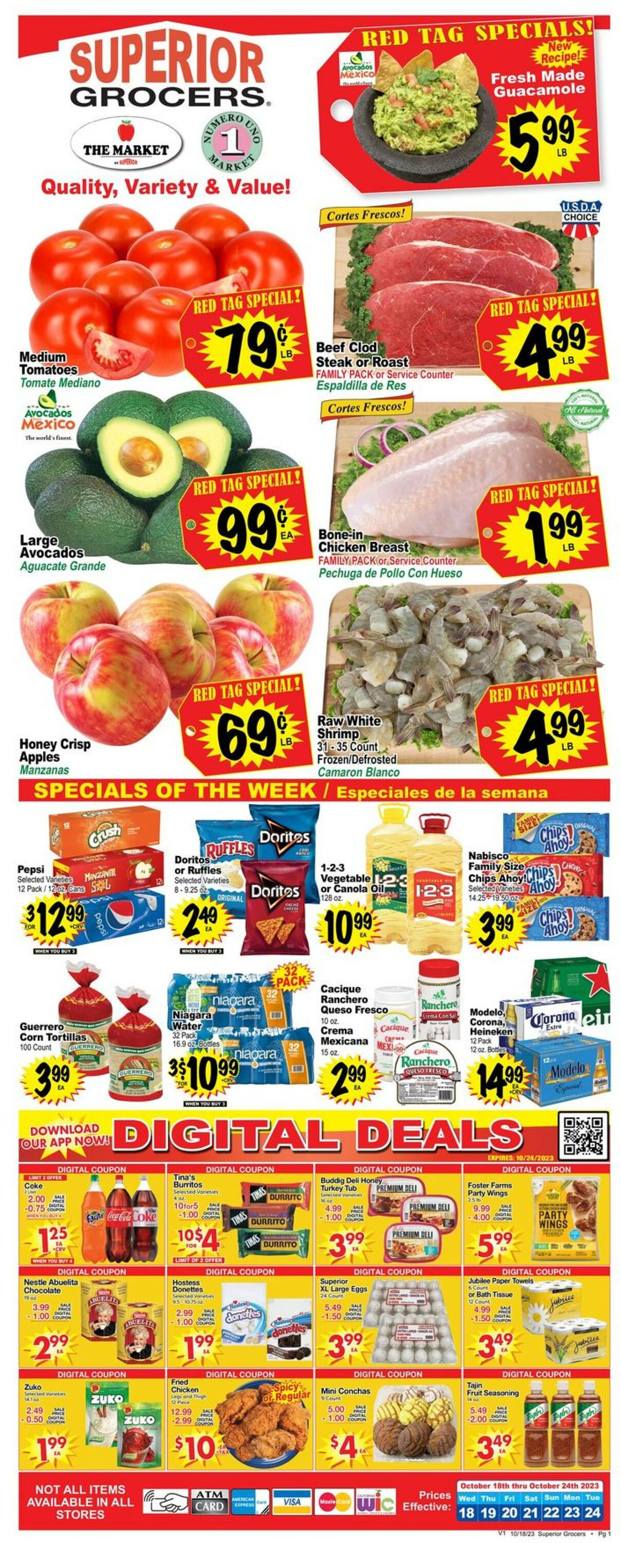 Catalogue Superior Grocers from 10/18/2023
