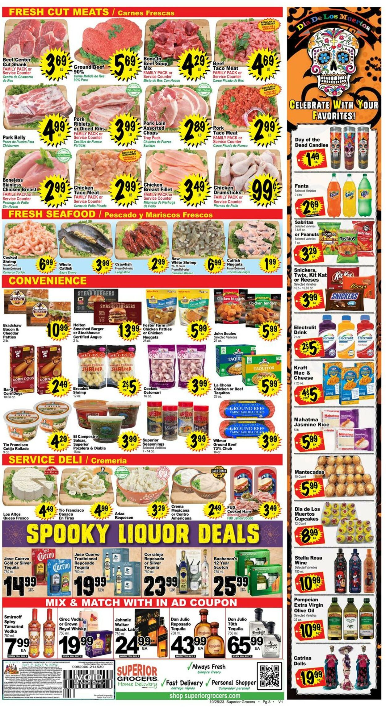 Catalogue Superior Grocers from 10/25/2023