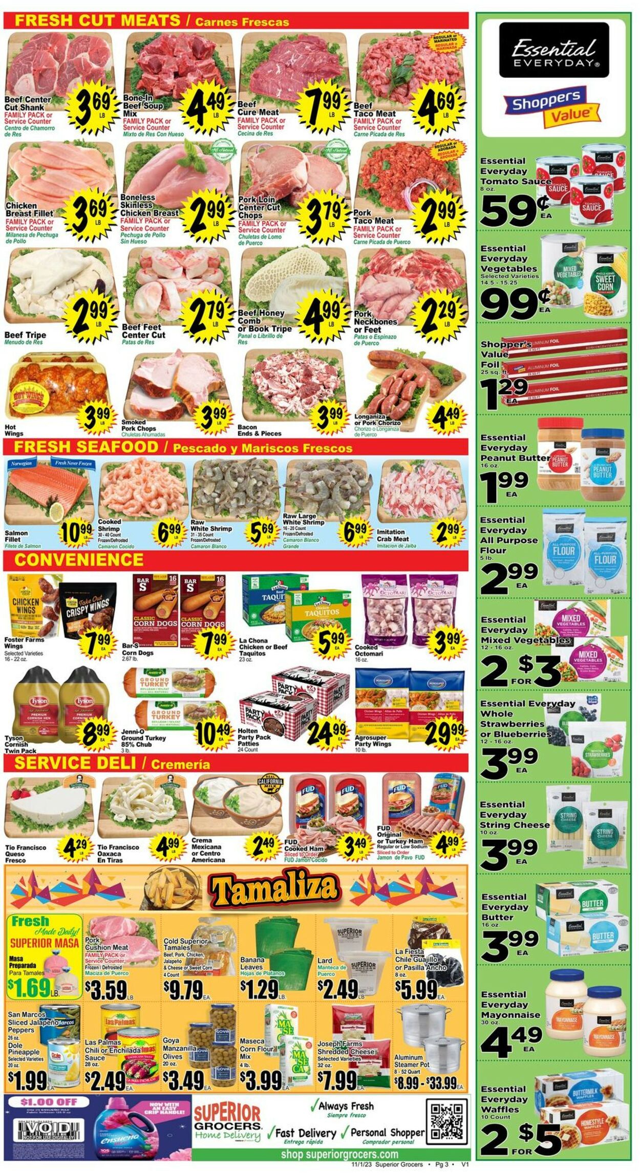 Catalogue Superior Grocers from 11/01/2023