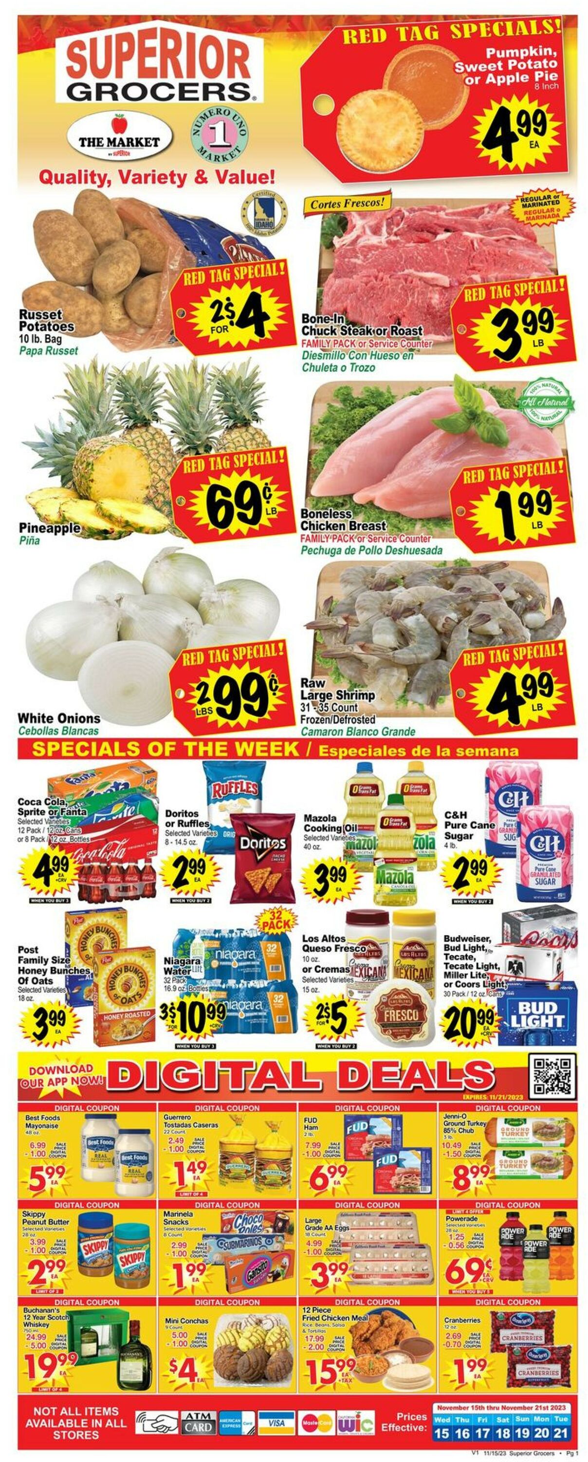 Catalogue Superior Grocers from 11/15/2023