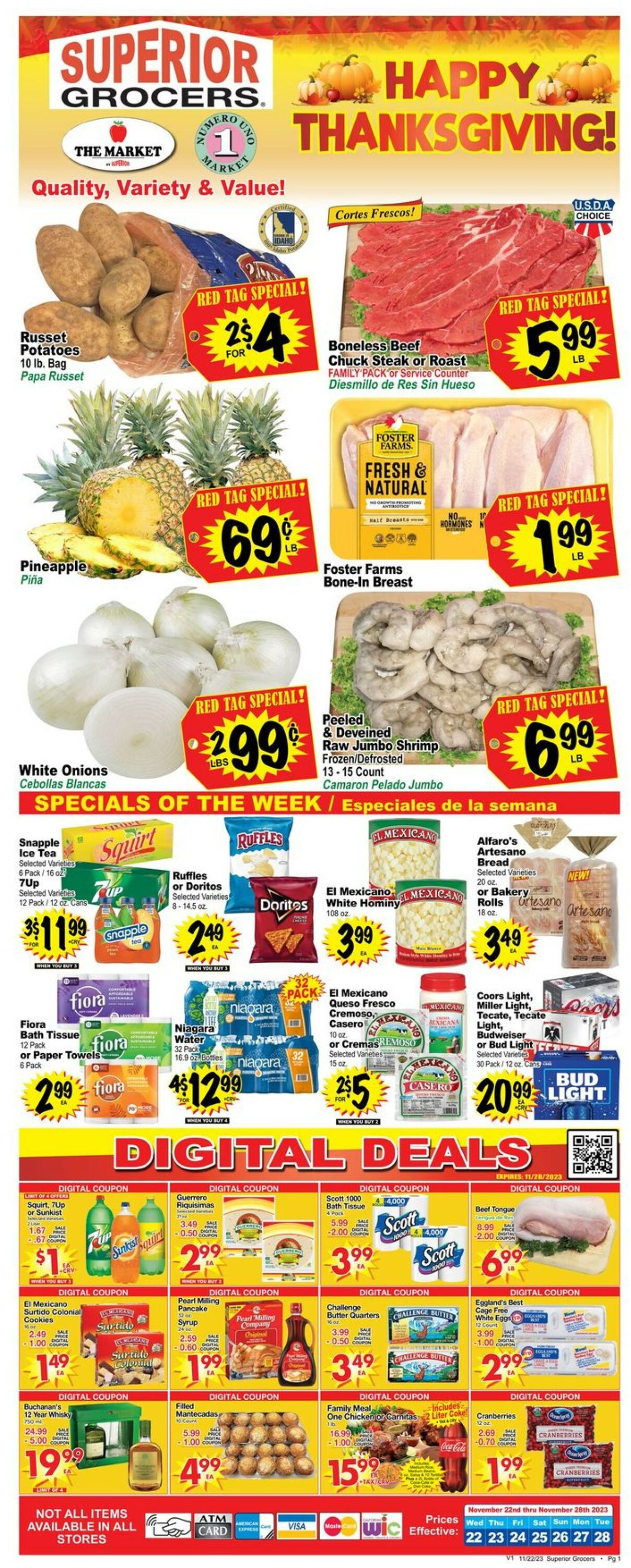 Catalogue Superior Grocers from 11/22/2023