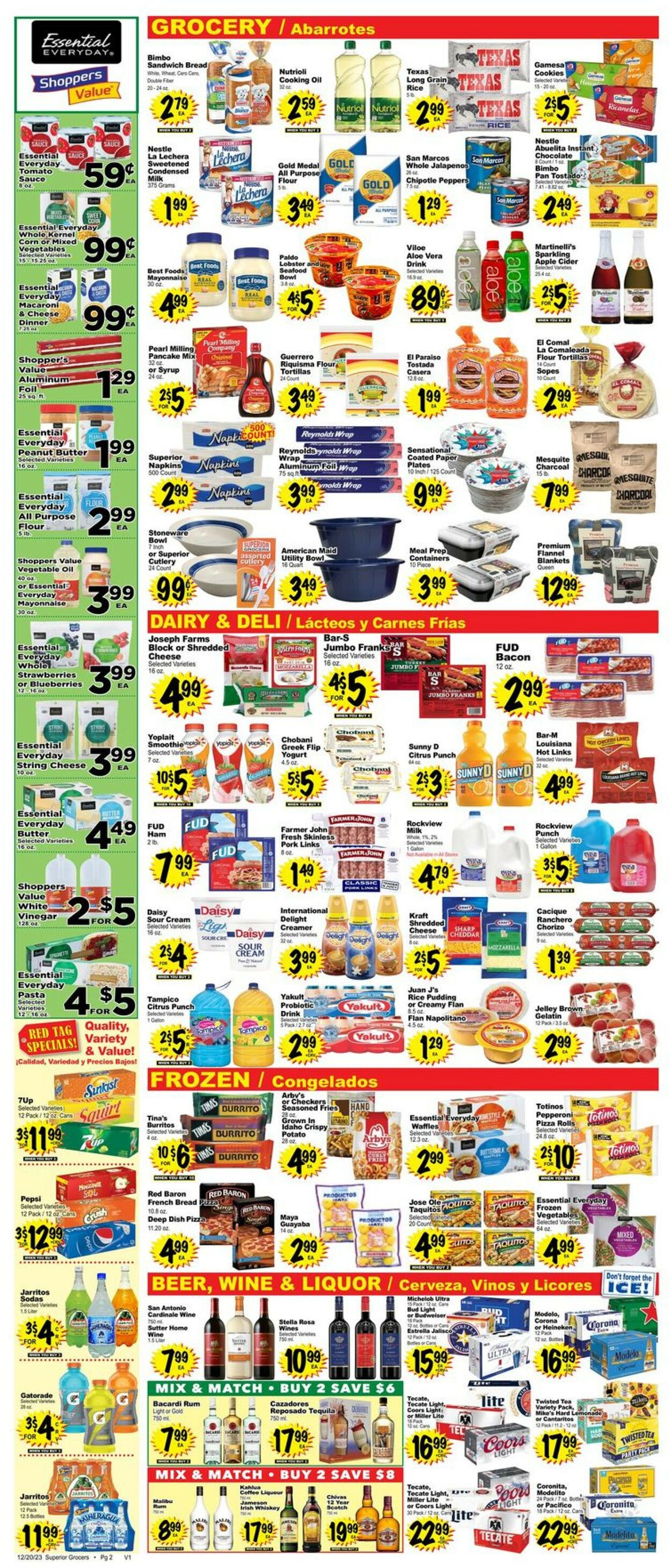 Catalogue Superior Grocers from 12/20/2023