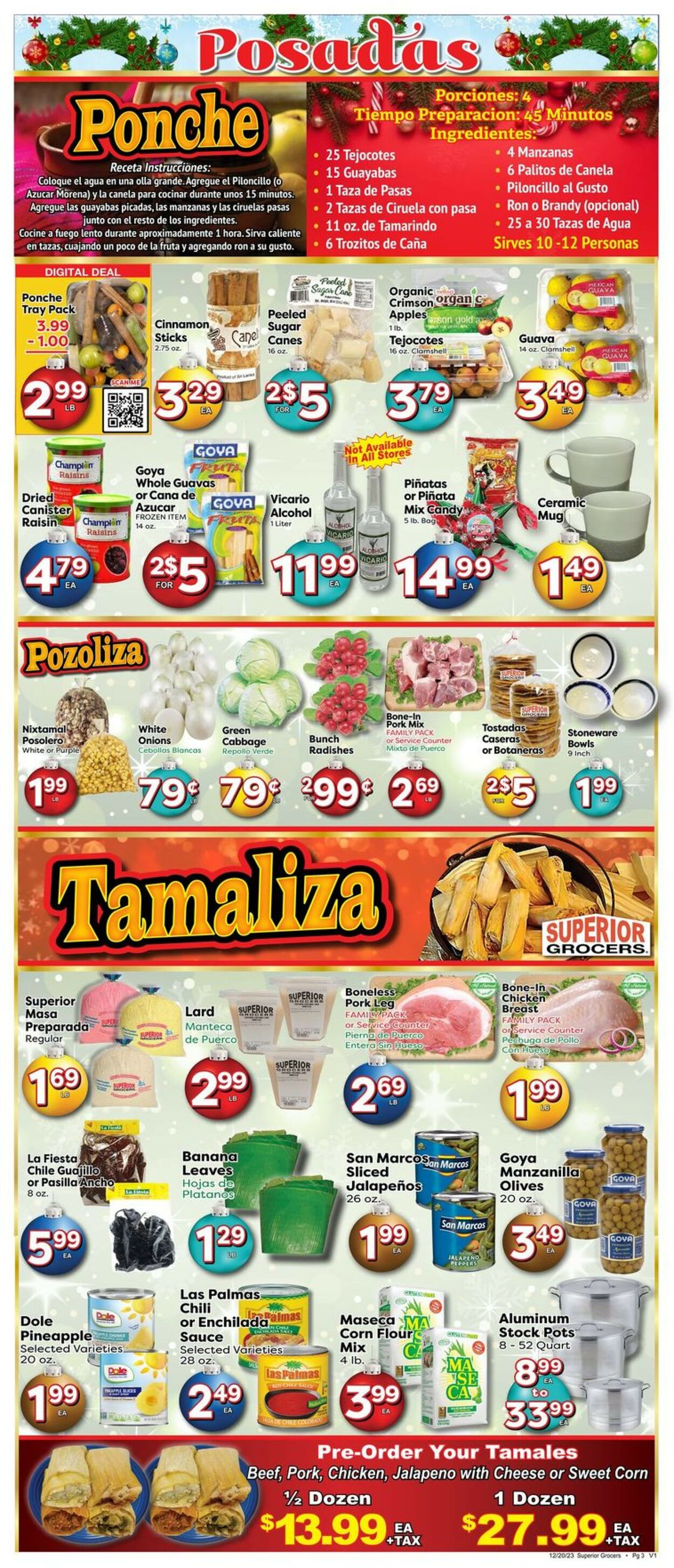 Catalogue Superior Grocers from 12/20/2023