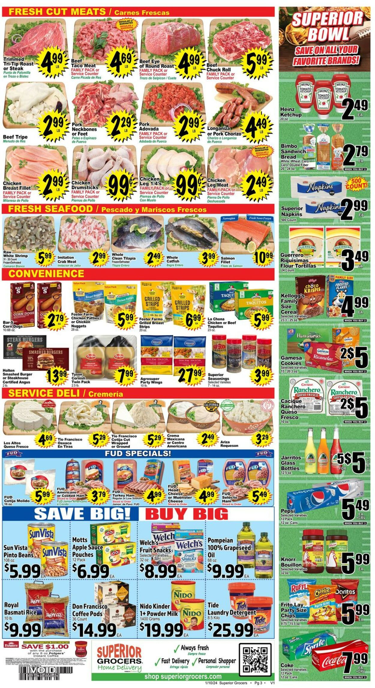 Catalogue Superior Grocers from 01/10/2024