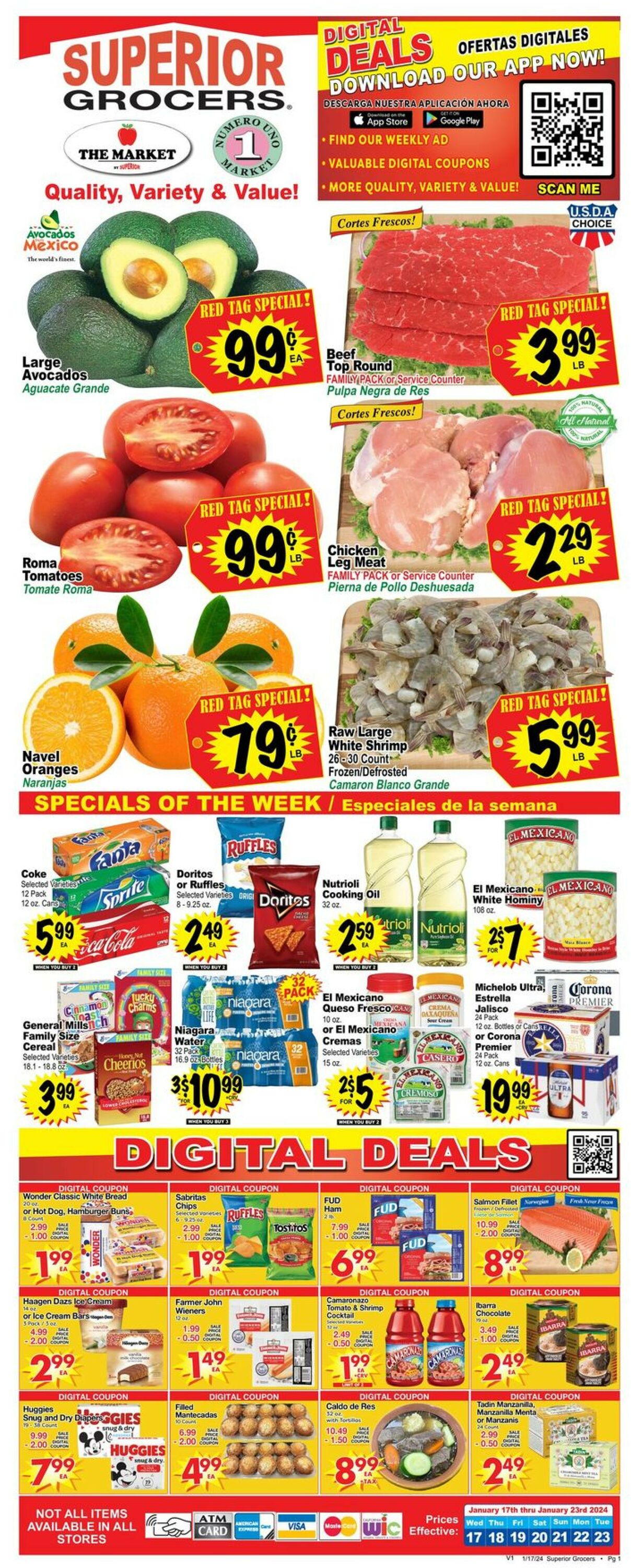 Catalogue Superior Grocers from 01/17/2024