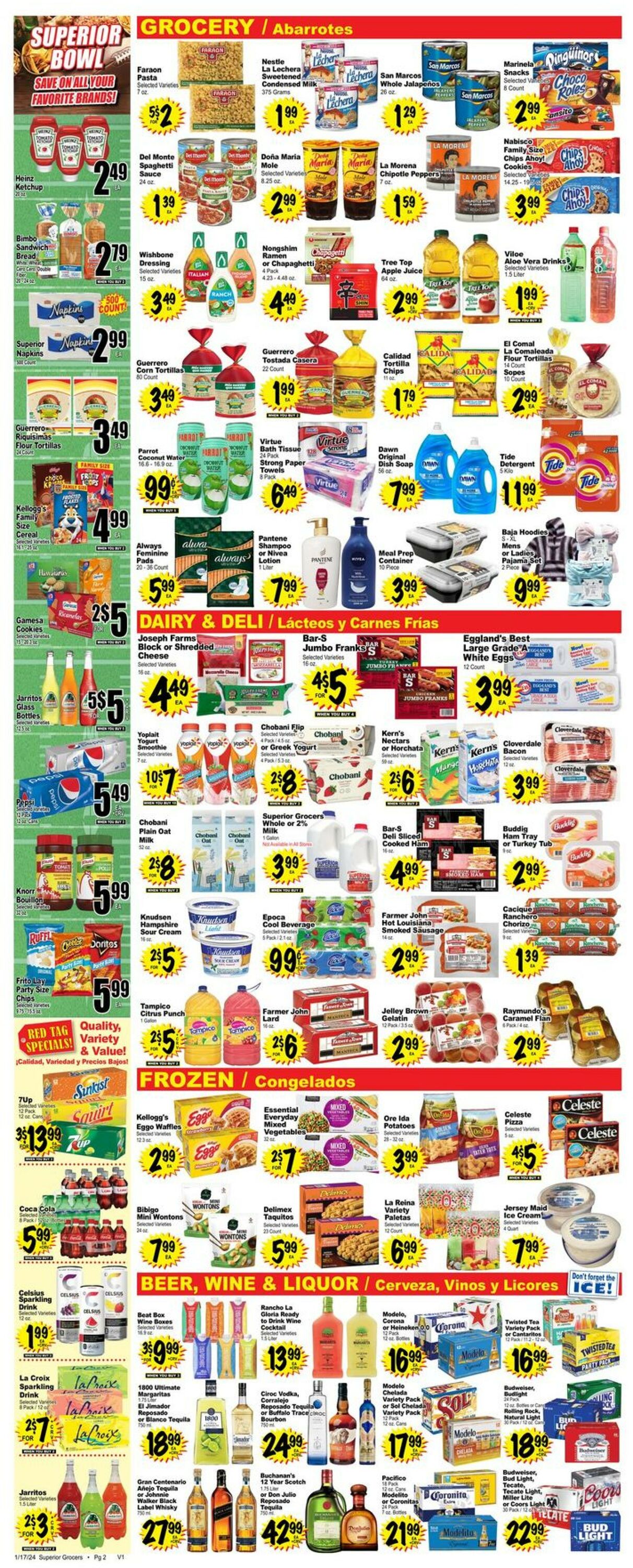 Catalogue Superior Grocers from 01/17/2024