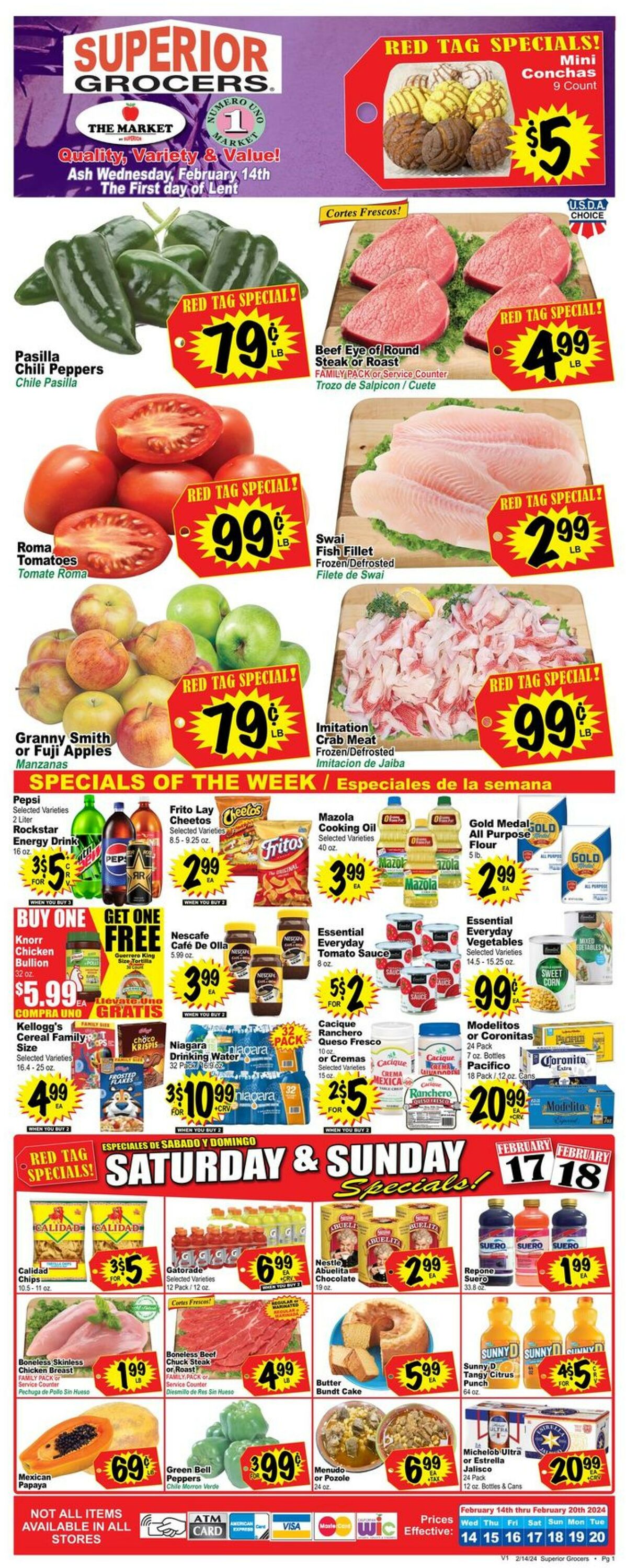 Catalogue Superior Grocers from 02/14/2024