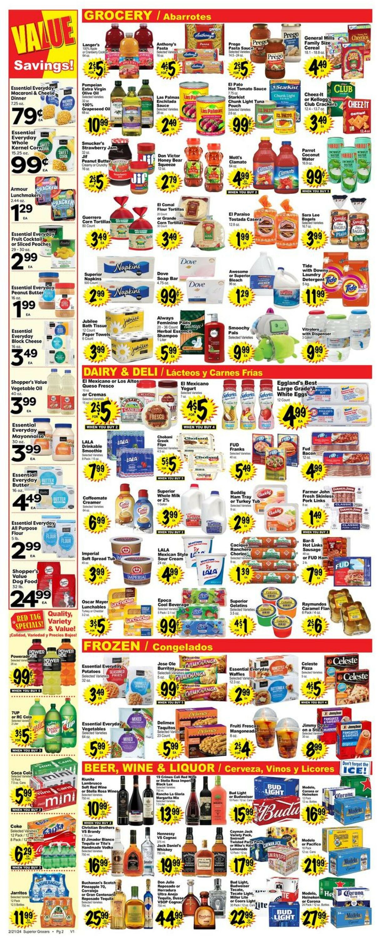 Catalogue Superior Grocers from 02/21/2024