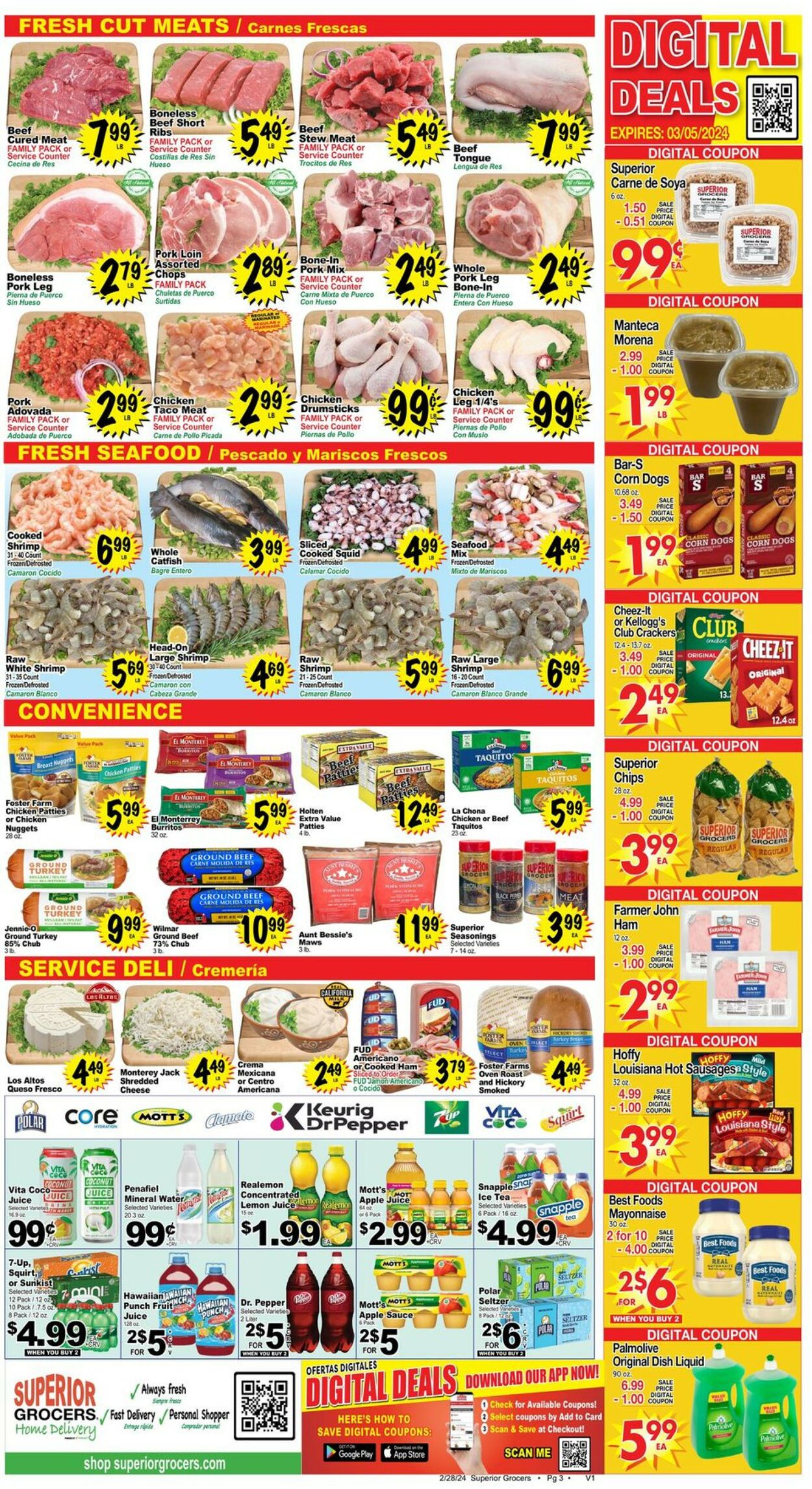 Catalogue Superior Grocers from 02/28/2024