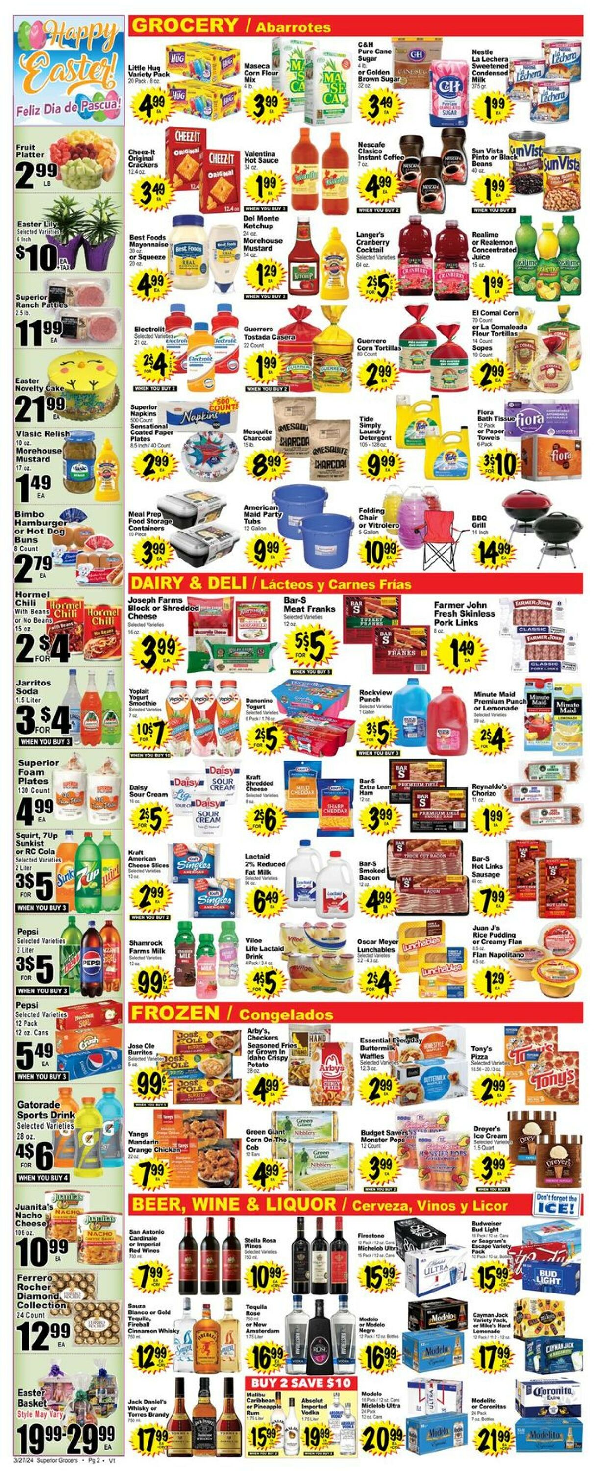 Catalogue Superior Grocers from 03/27/2024