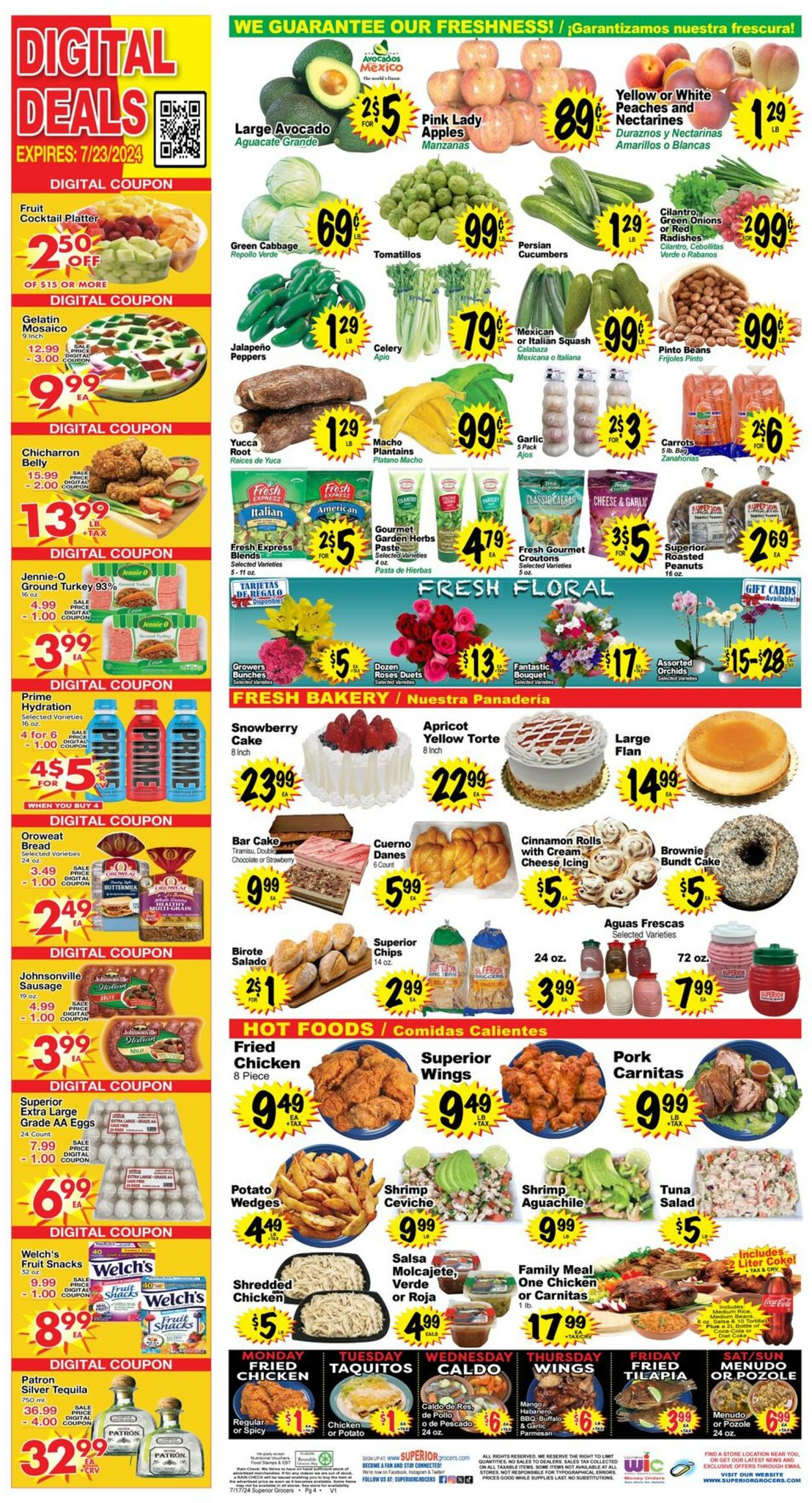 Catalogue Superior Grocers from 07/17/2024