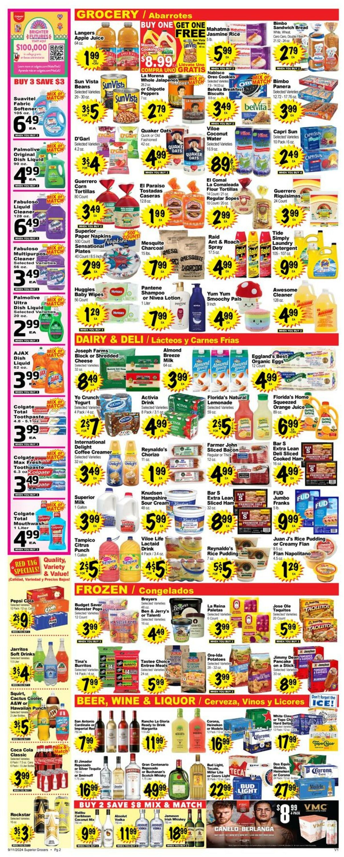 Catalogue Superior Grocers from 09/11/2024