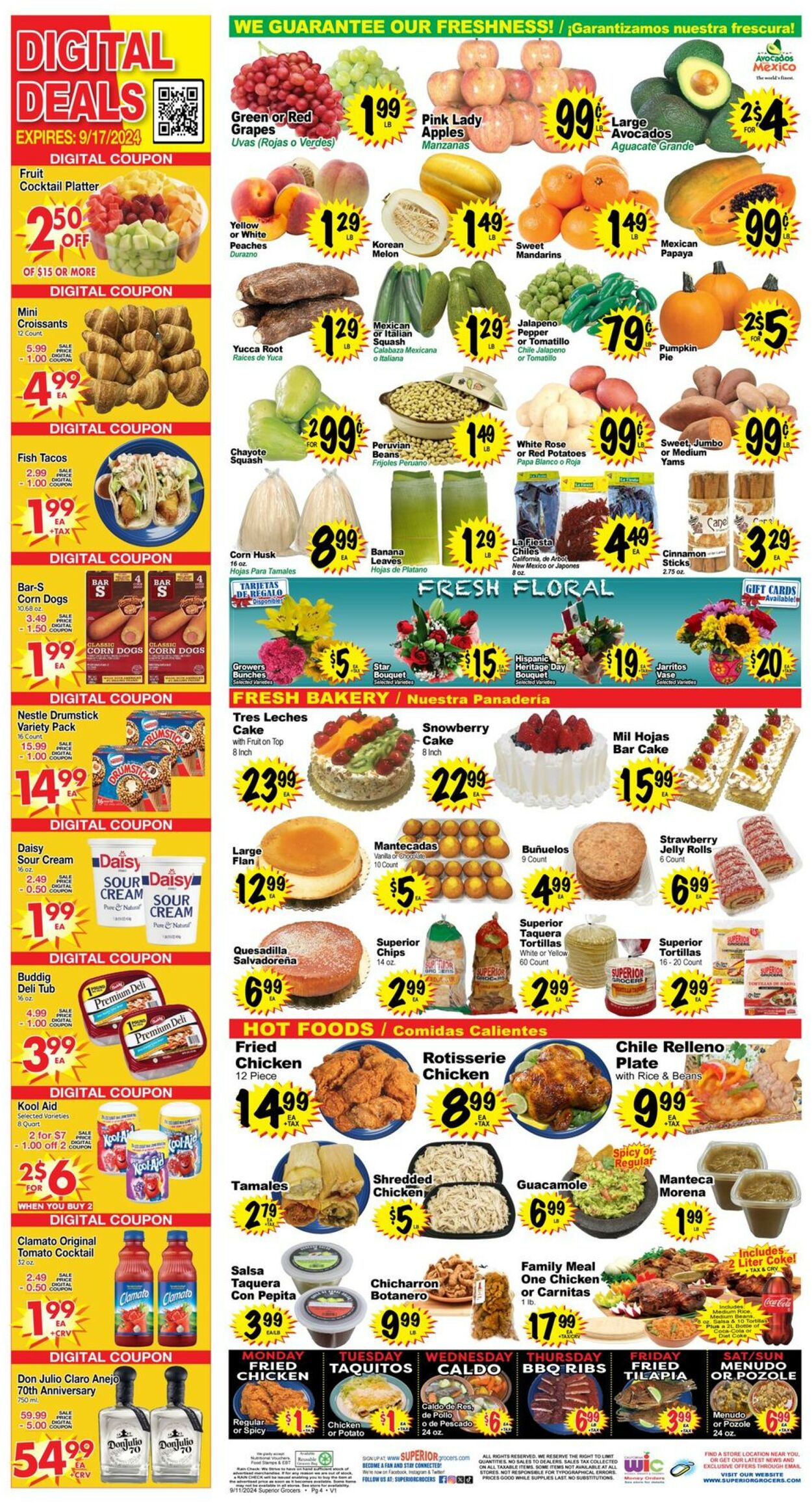 Catalogue Superior Grocers from 09/11/2024