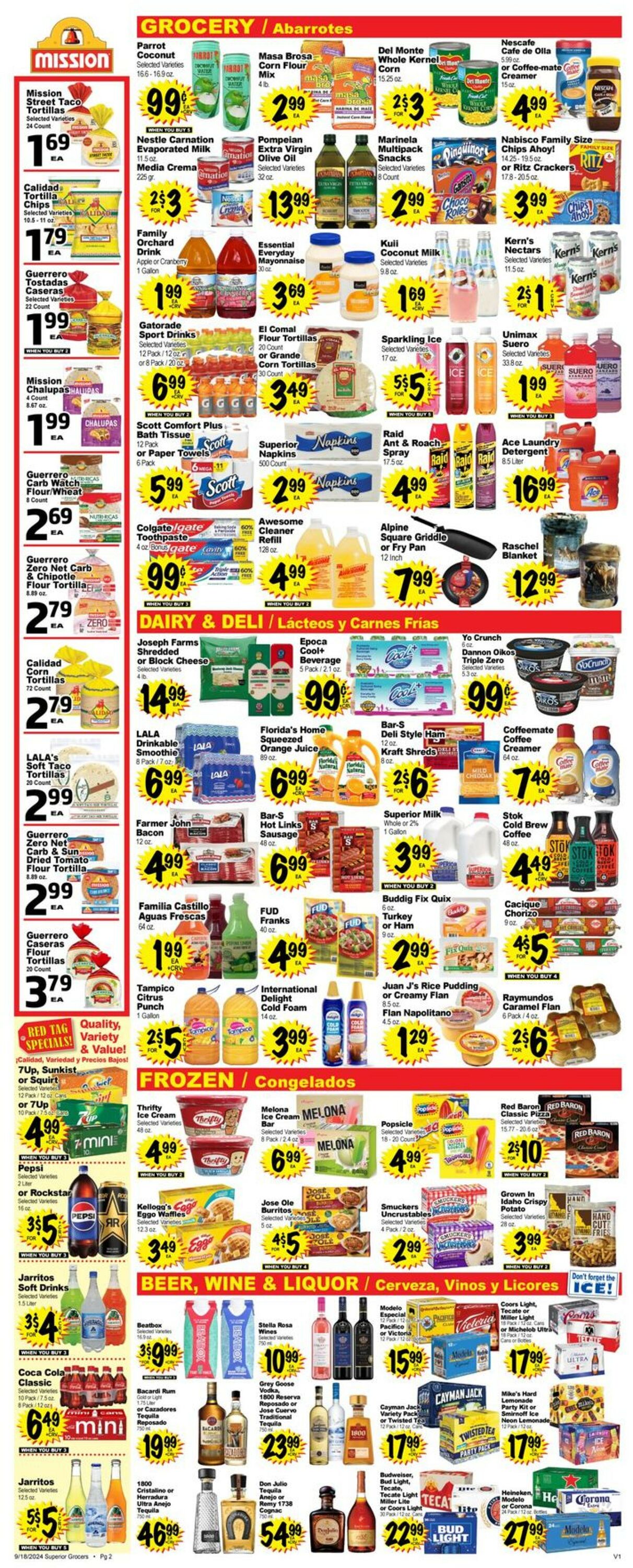 Catalogue Superior Grocers from 09/18/2024