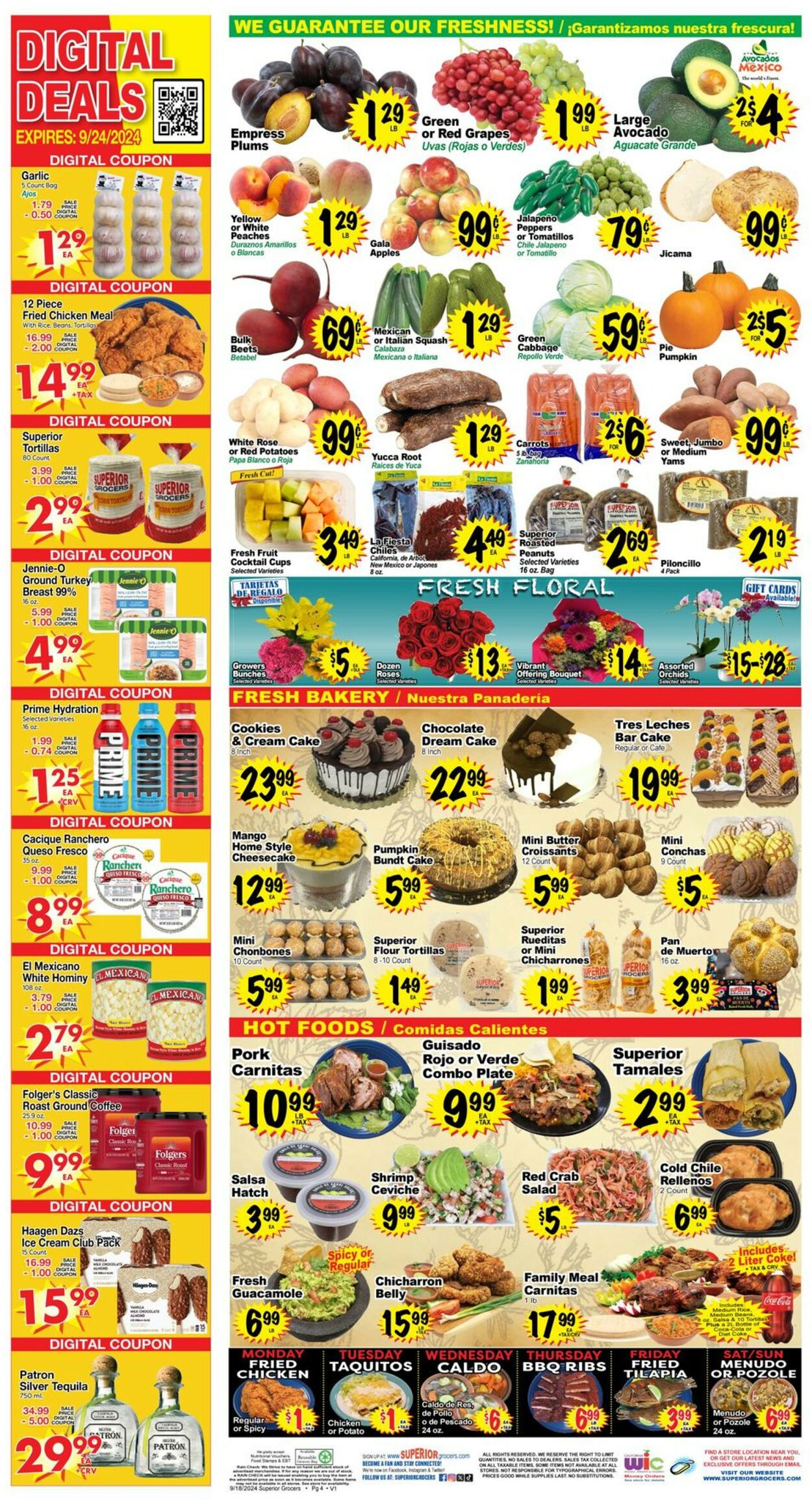 Catalogue Superior Grocers from 09/18/2024