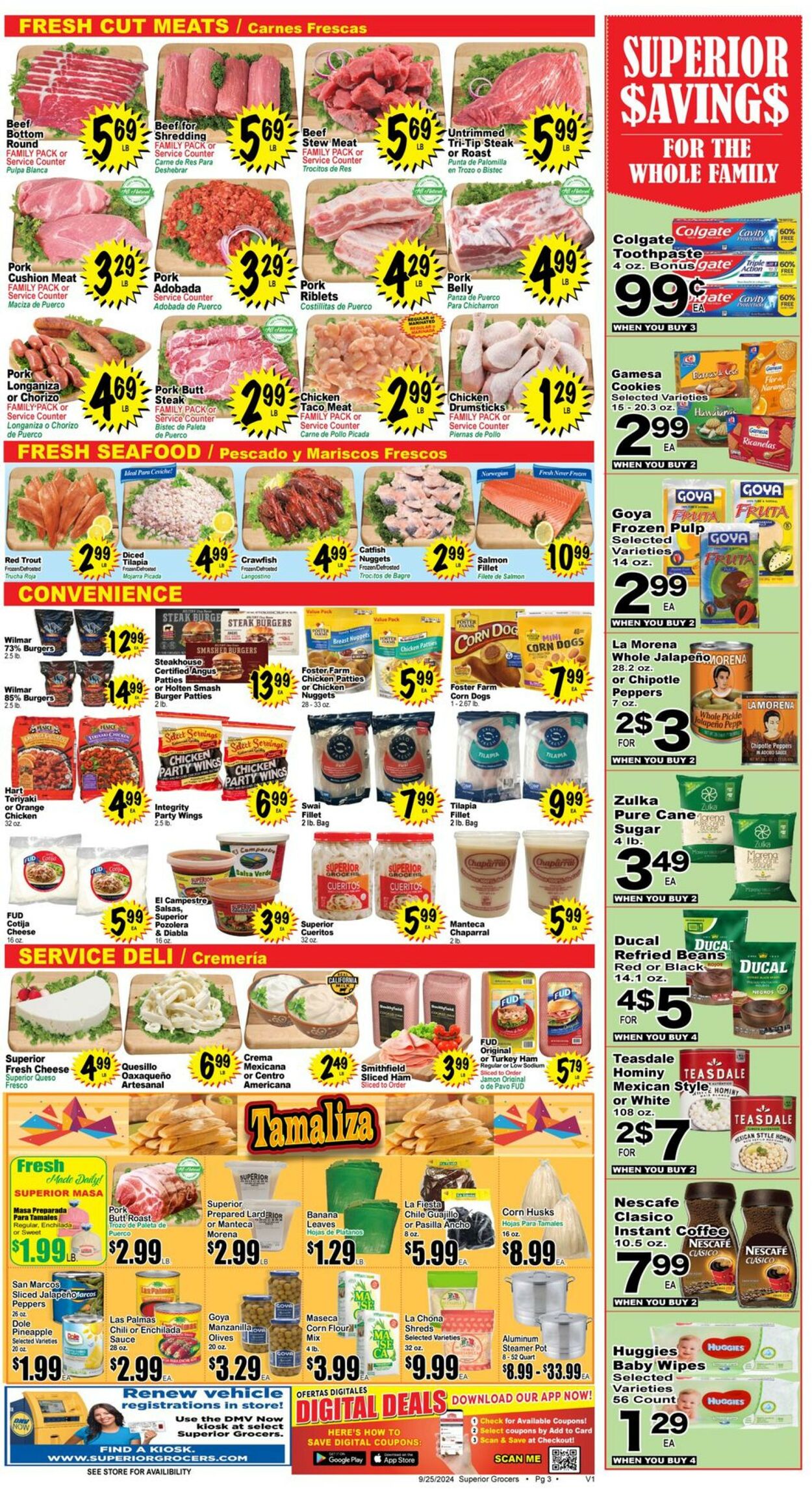 Catalogue Superior Grocers from 09/25/2024